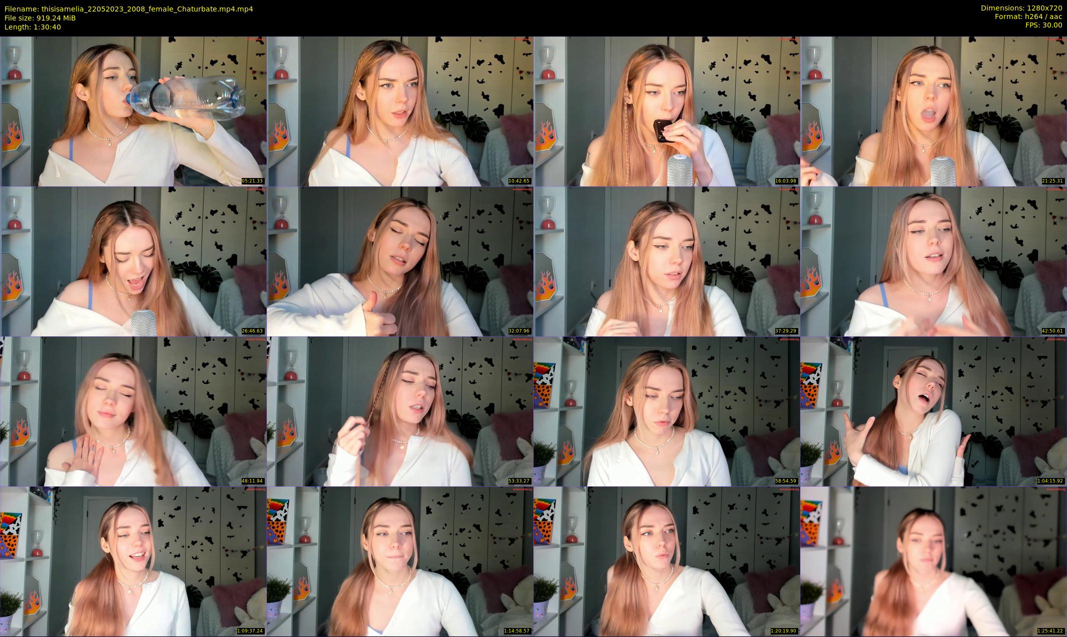 thisisamelia — 91 minute Chaturbate female cam show recording, 720p, May 22, 2023