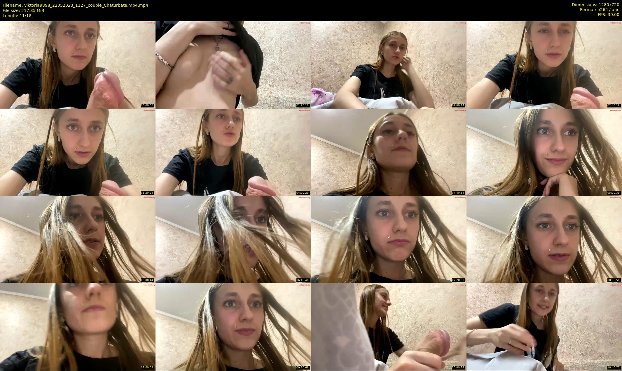 viktoria9898 — 12 minute Chaturbate couple cam show recording, 720p, May 22, 2023