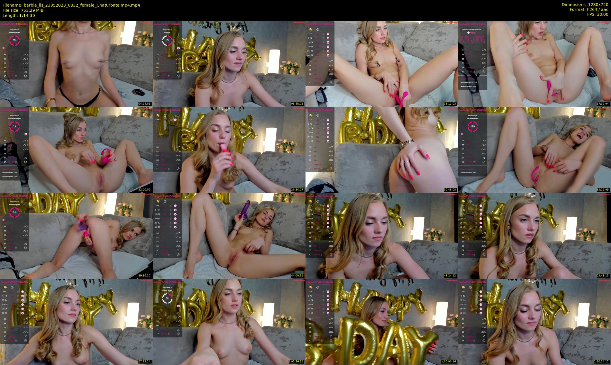 barbie_lis — 75 minute Chaturbate female cam show recording, 720p, May 23, 2023