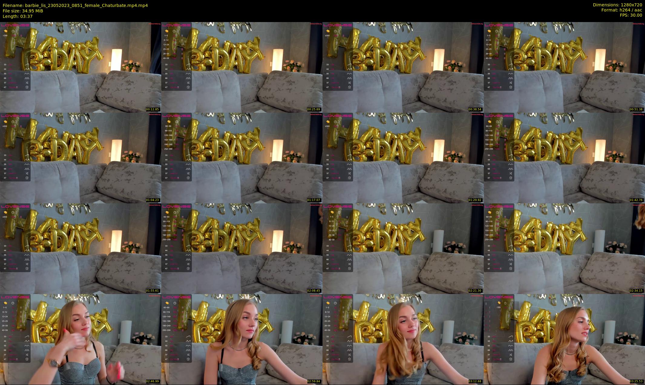 barbie_lis — 4 minute Chaturbate female cam show recording, 720p, May 23, 2023