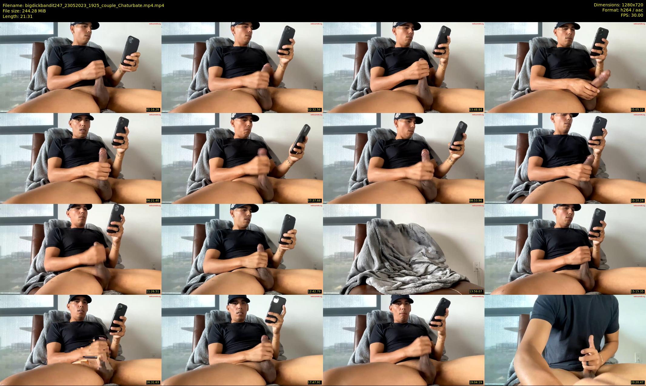bigdickbandit247 — 22 minute Chaturbate male cam show recording, 720p, May 23, 2023