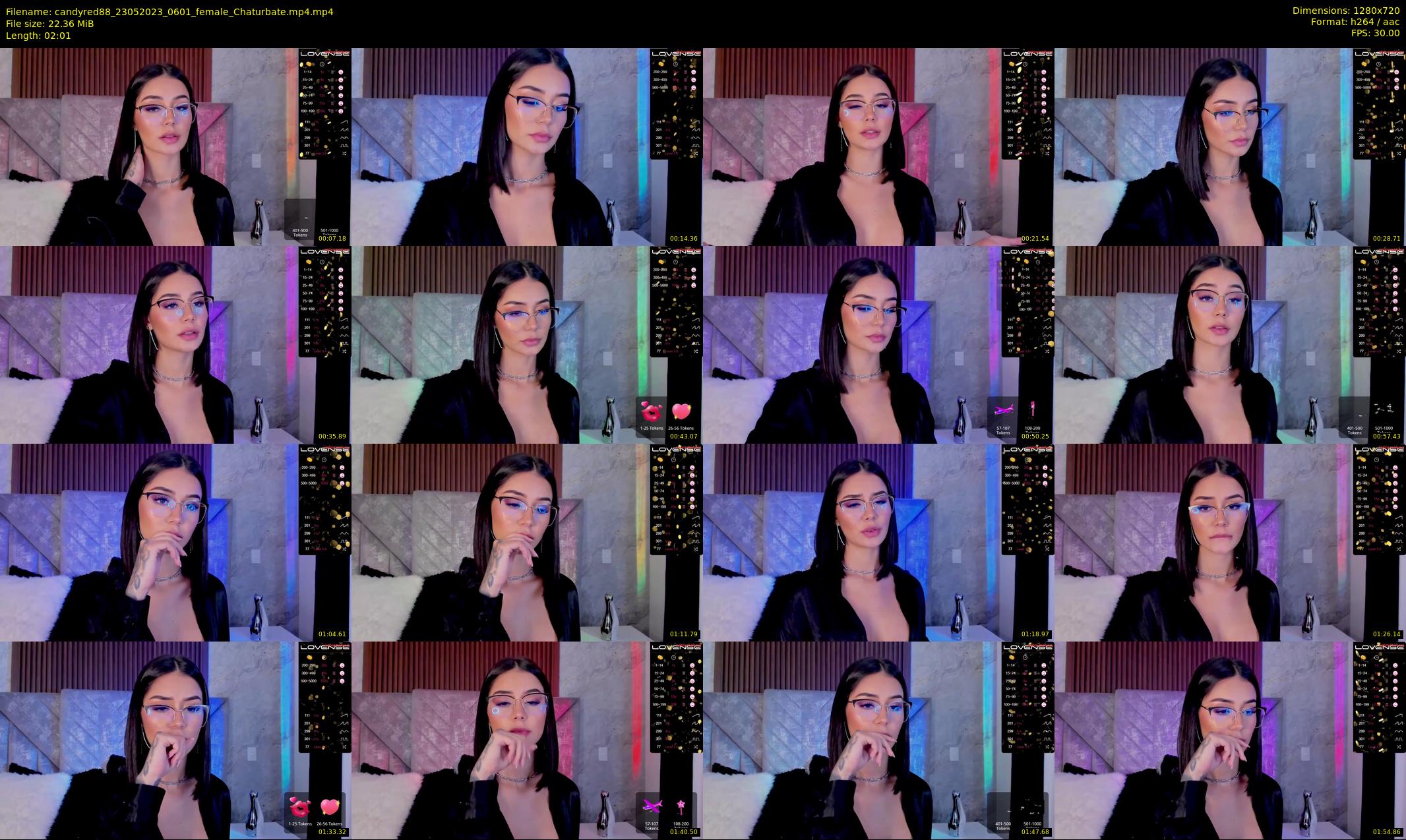 candyred88 — 3 minute Chaturbate female cam show recording, 720p, May 23, 2023