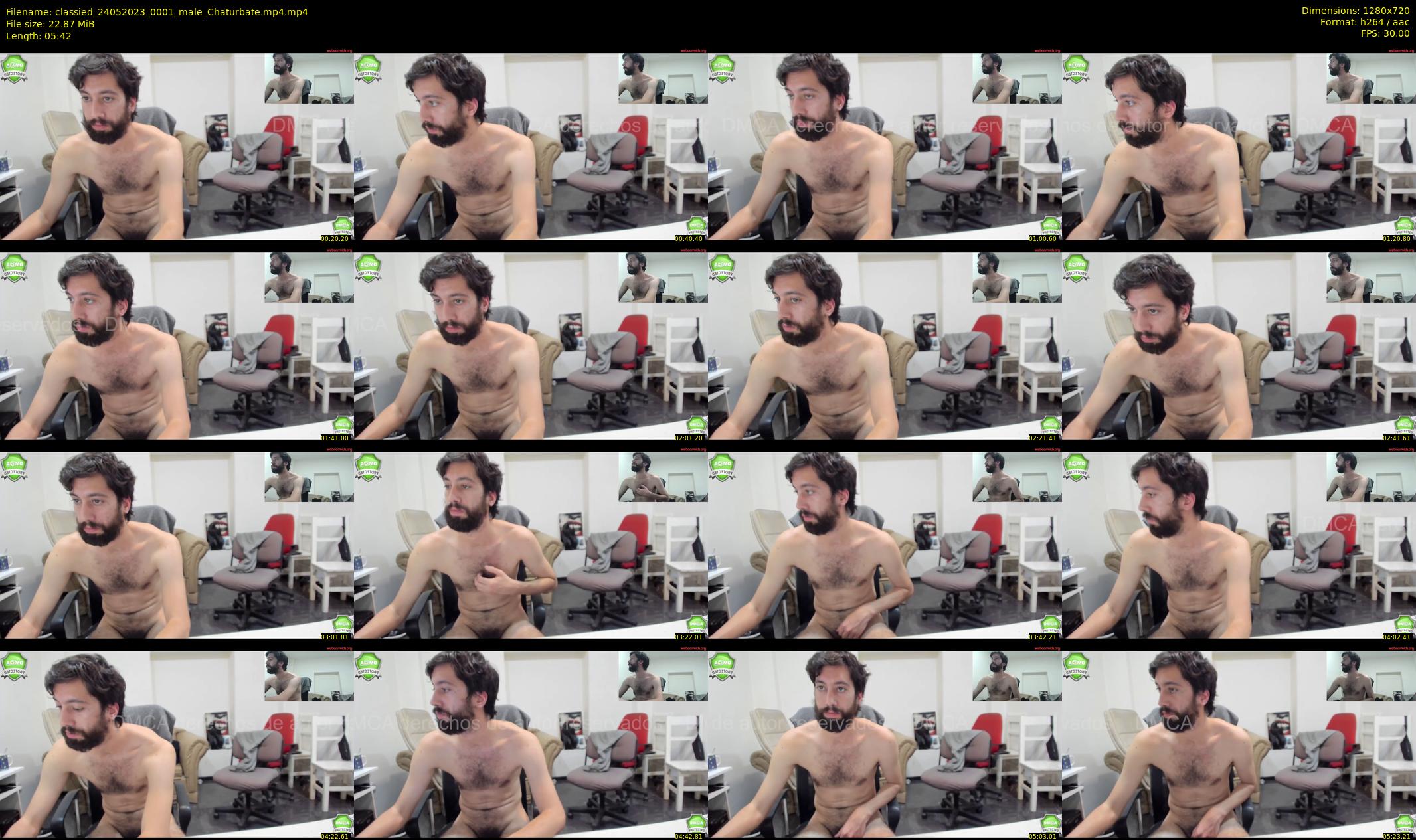 classied — 6 minute Chaturbate male cam show recording, 720p, May 24, 2023