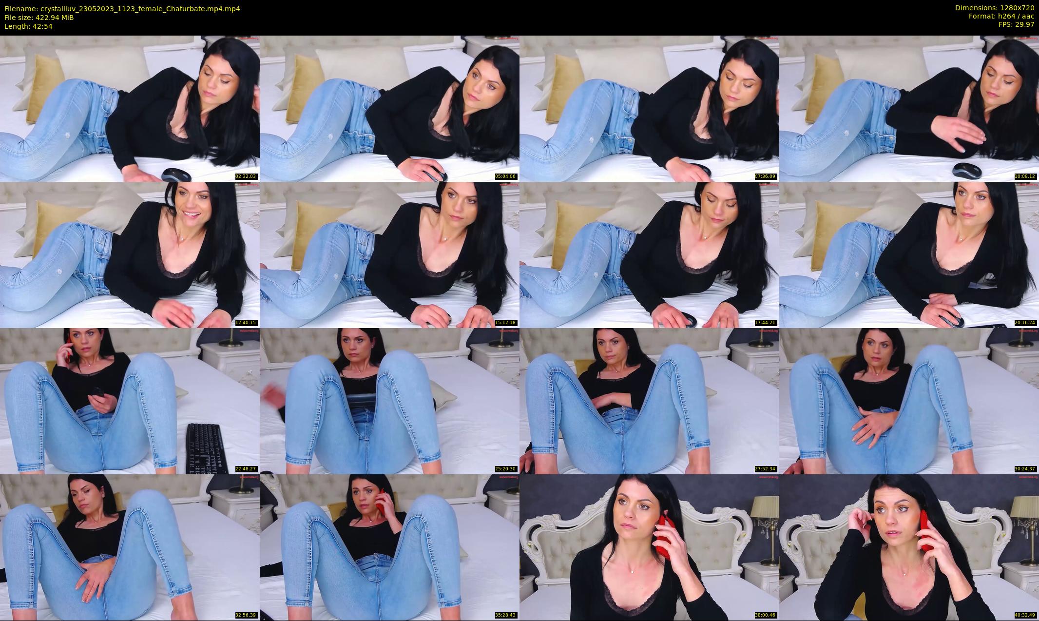 crystallluv — 43 minute Chaturbate female cam show recording, 720p, May 23, 2023