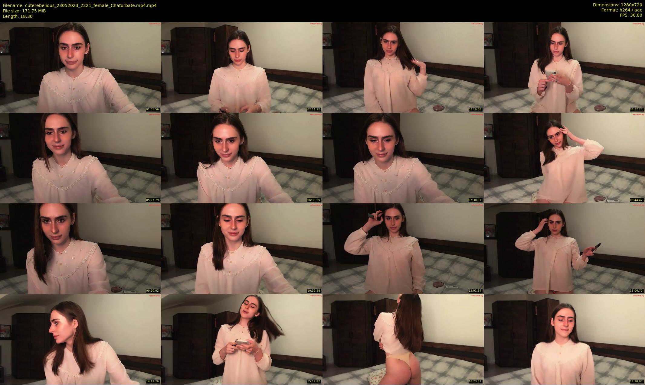cuterebelious — 19 minute Chaturbate female cam show recording, 720p, May 23, 2023