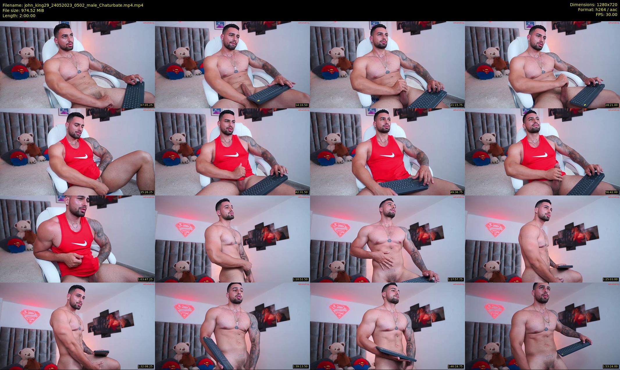 john_king29 — 120 minute Chaturbate male cam show recording, 720p, May 24, 2023