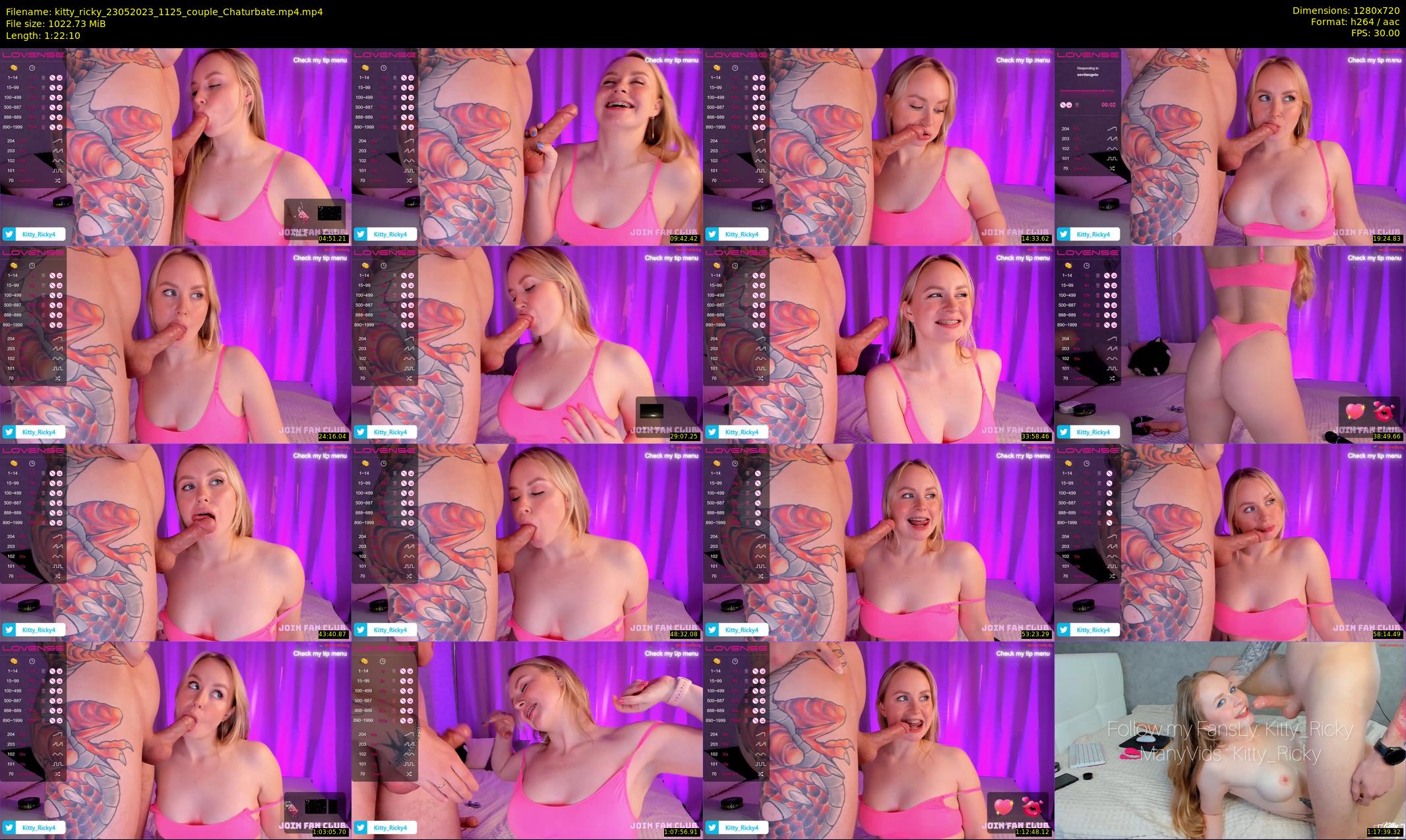kitty_ricky — 83 minute Chaturbate couple cam show recording, 720p, May 23, 2023