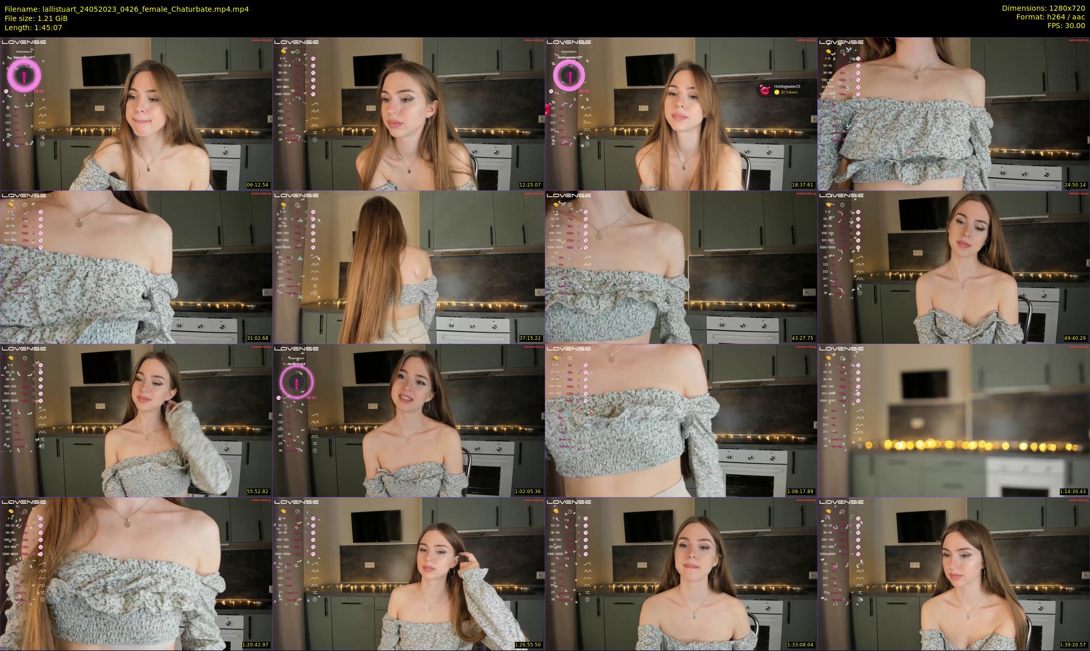 lallistuart — 106 minute Chaturbate female cam show recording, 720p, May 24, 2023