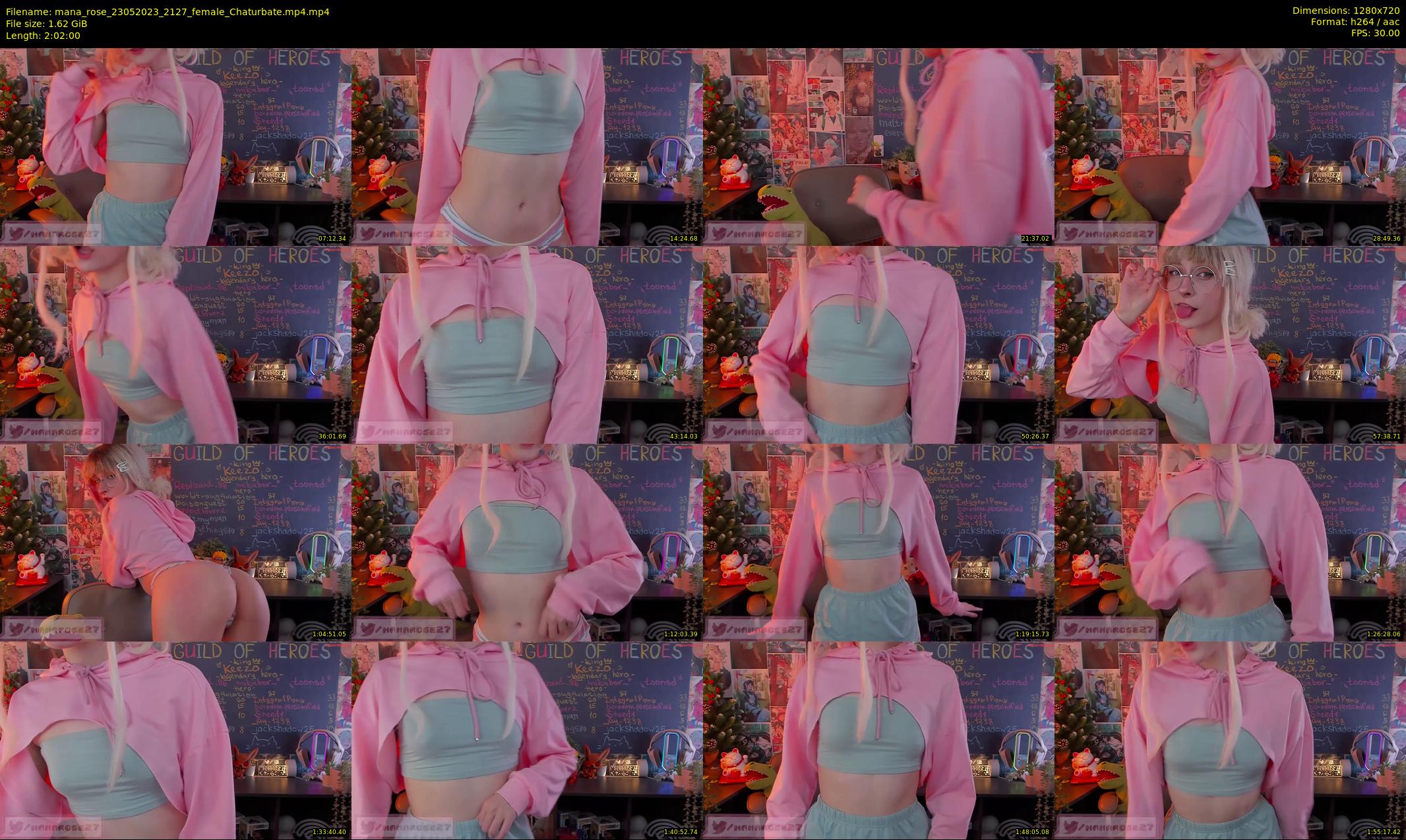 mana_rose — 122 minute Chaturbate female cam show recording, 720p, May 23, 2023
