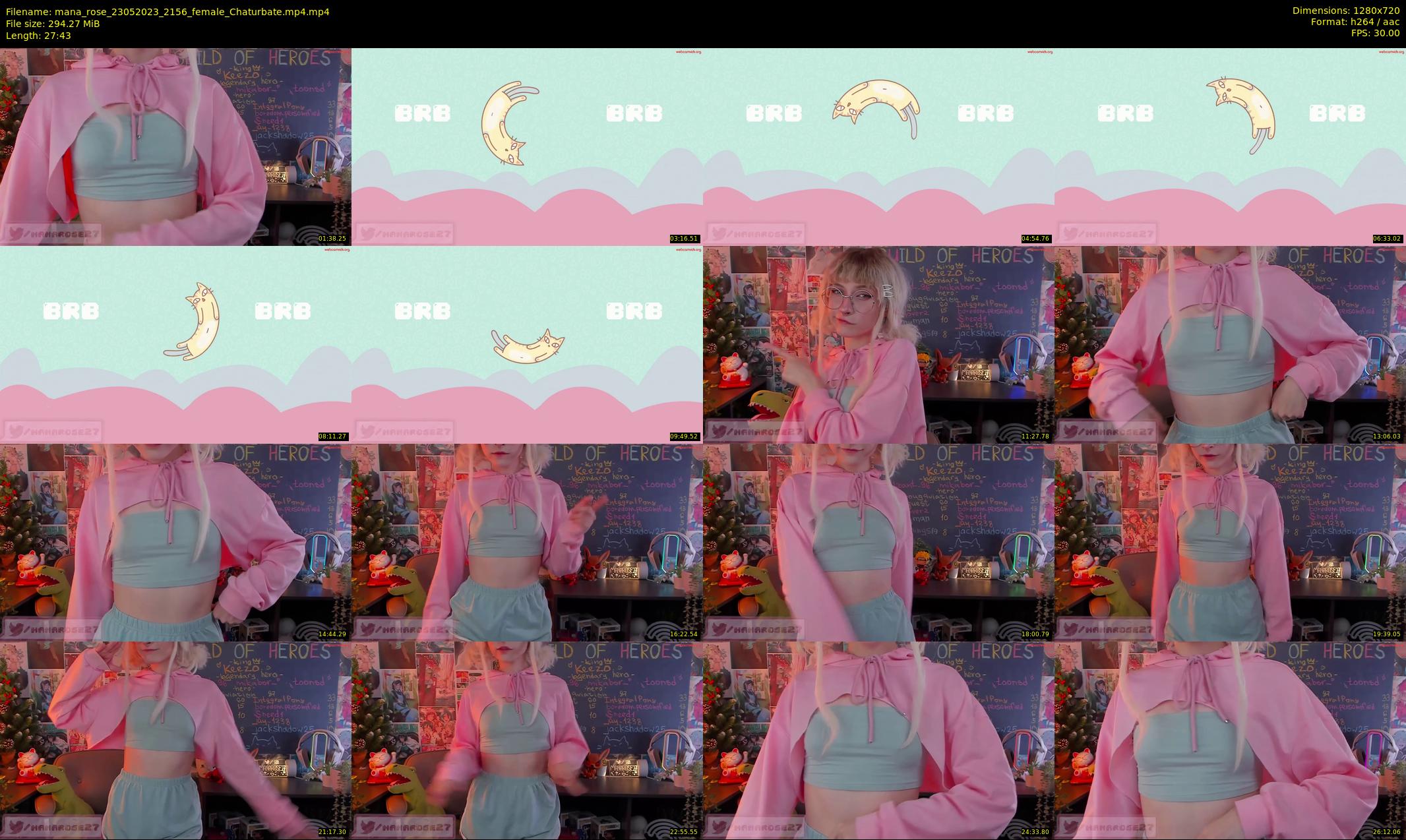 mana_rose — 28 minute Chaturbate female cam show recording, 720p, May 23, 2023