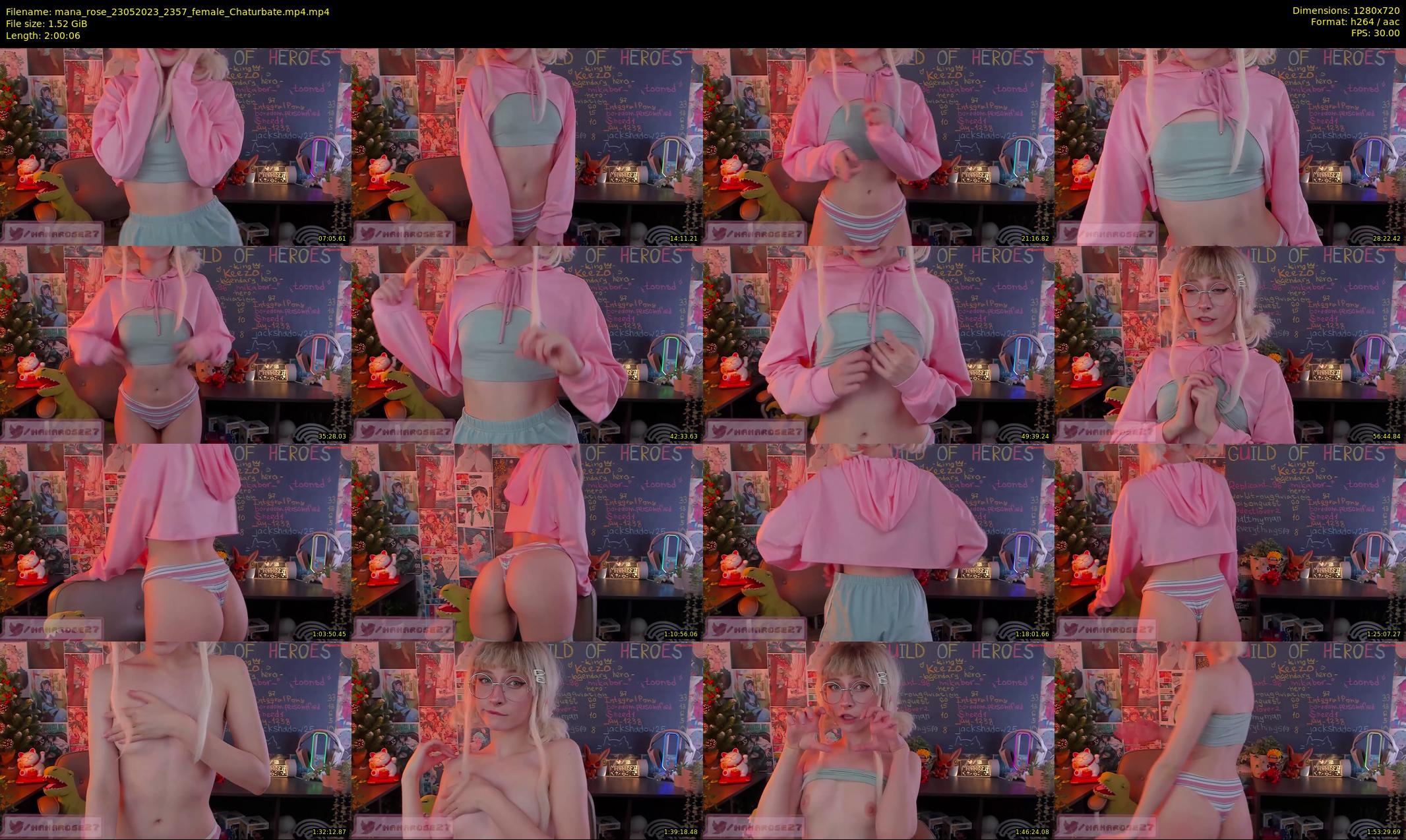 mana_rose — 121 minute Chaturbate female cam show recording, 720p, May 23, 2023