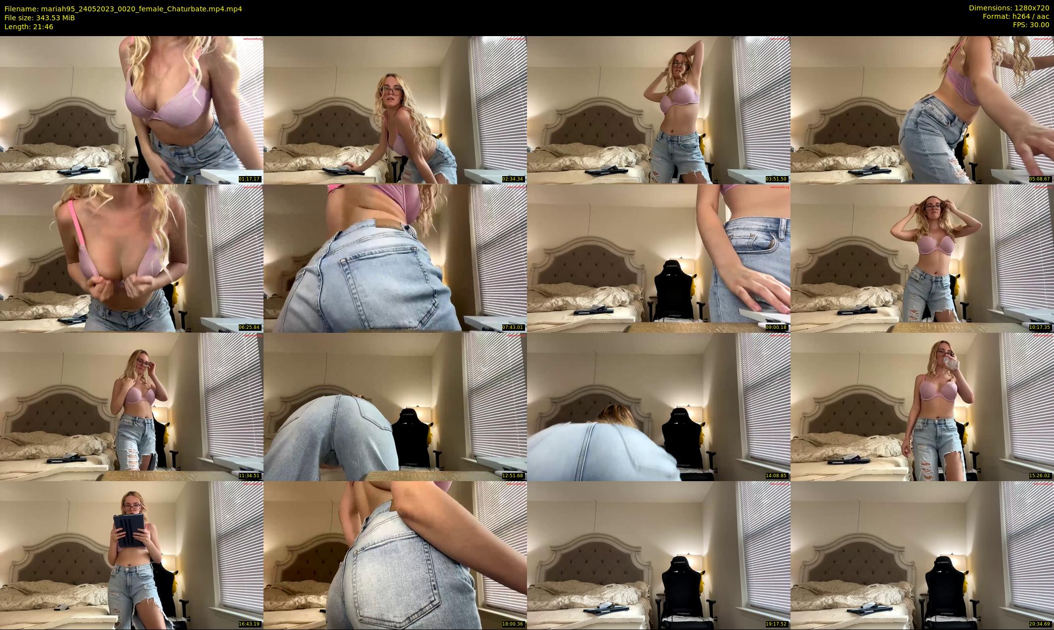 mariah95 — 22 minute Chaturbate female cam show recording, 720p, May 24, 2023