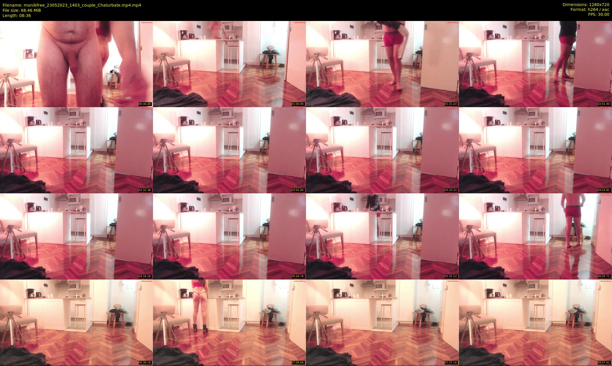 monikfree — 9 minute Chaturbate couple cam show recording, 720p, May 23, 2023