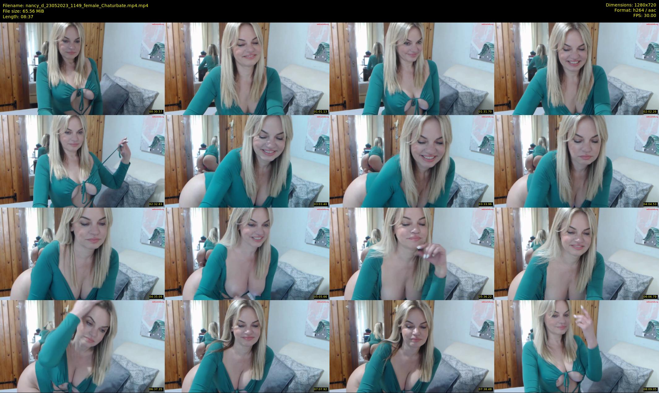 nancy_d — 9 minute Chaturbate female cam show recording, 720p, May 23, 2023