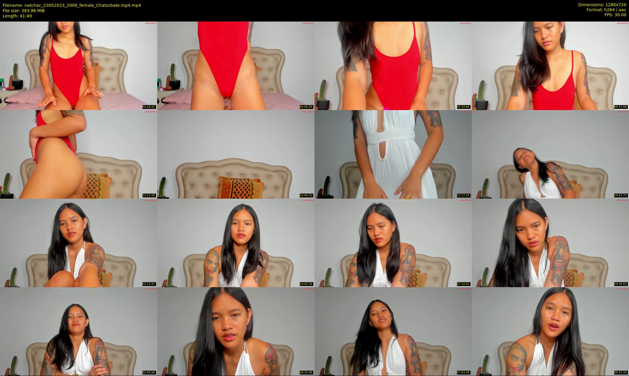natchac — 42 minute Chaturbate female cam show recording, 720p, May 23, 2023