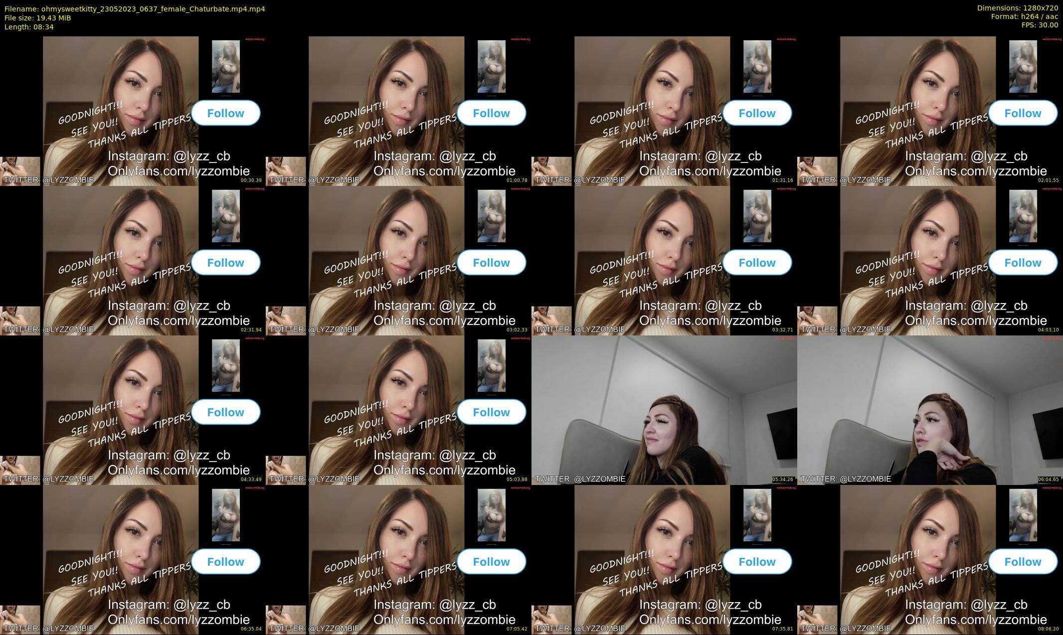 ohmysweetkitty — 9 minute Chaturbate female cam show recording, 720p, May 23, 2023