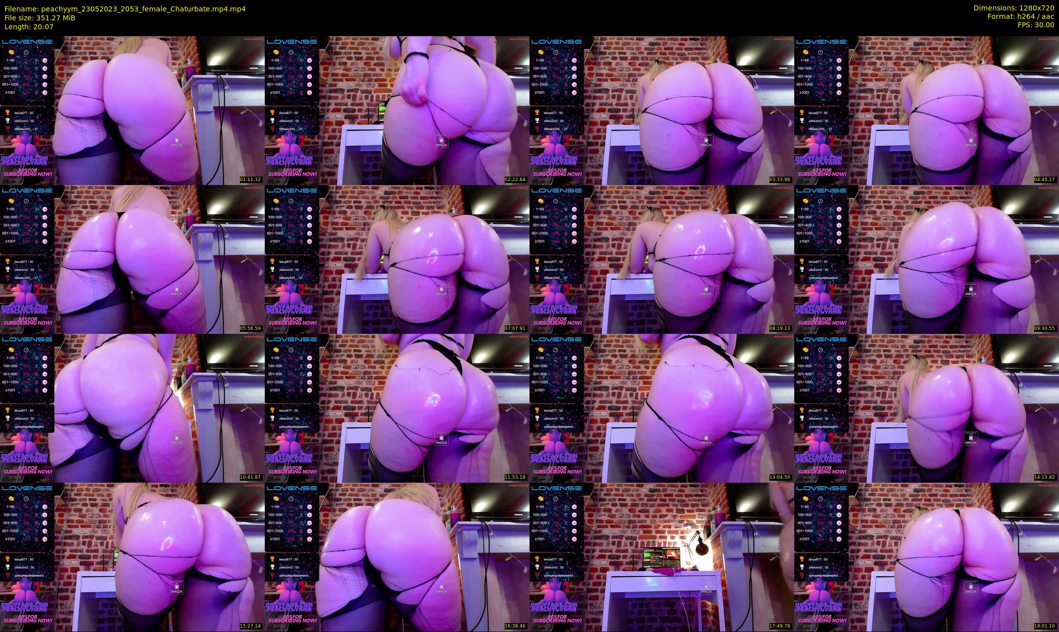peachyym — 21 minute Chaturbate female cam show recording, 720p, May 23, 2023