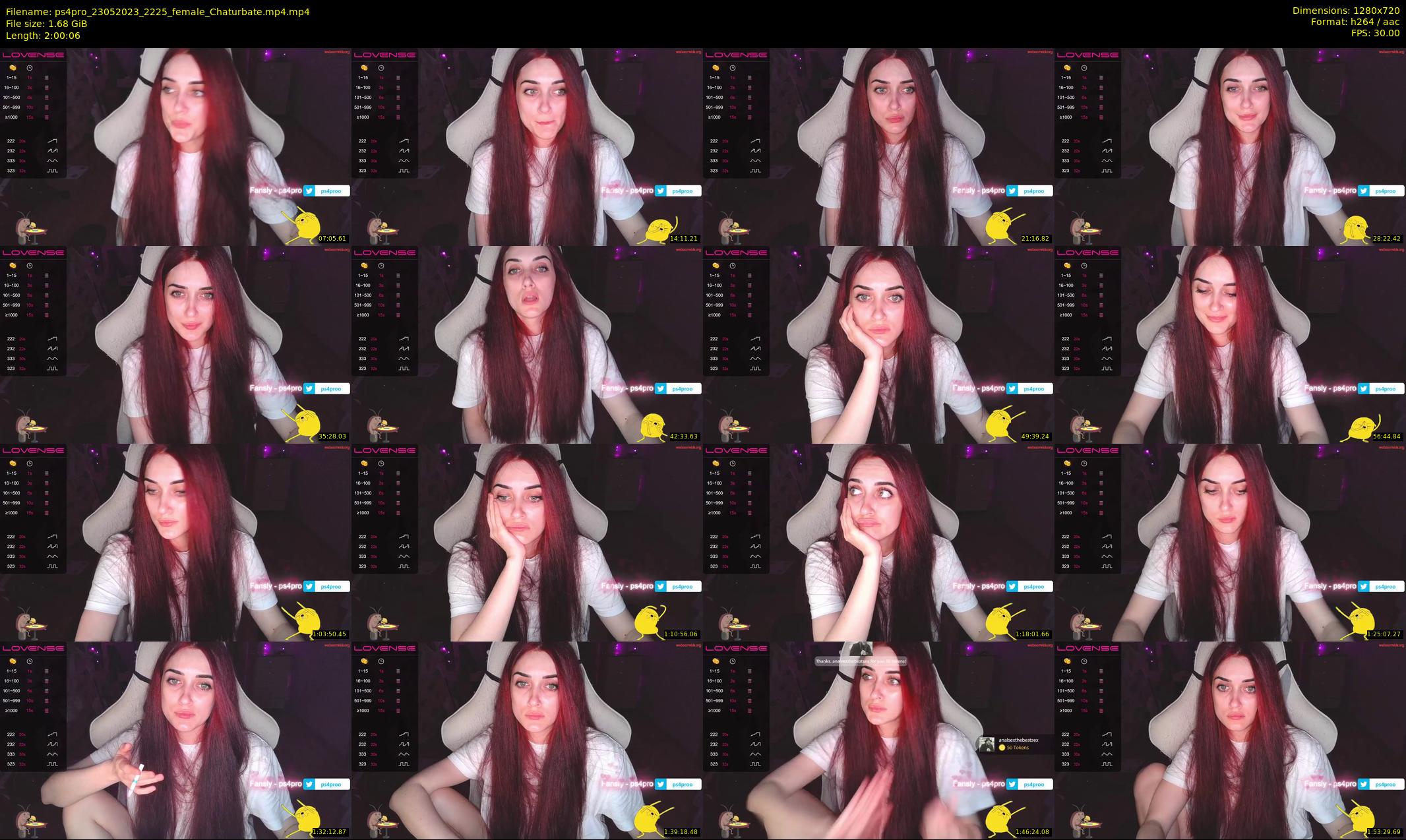 ps4pro — 121 minute Chaturbate female cam show recording, 720p, May 23, 2023