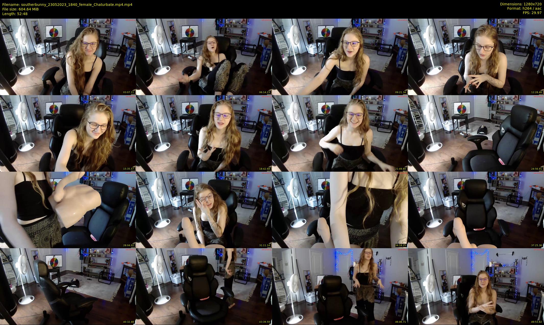 southerbunny — 53 minute Chaturbate female cam show recording, 720p, May 23, 2023
