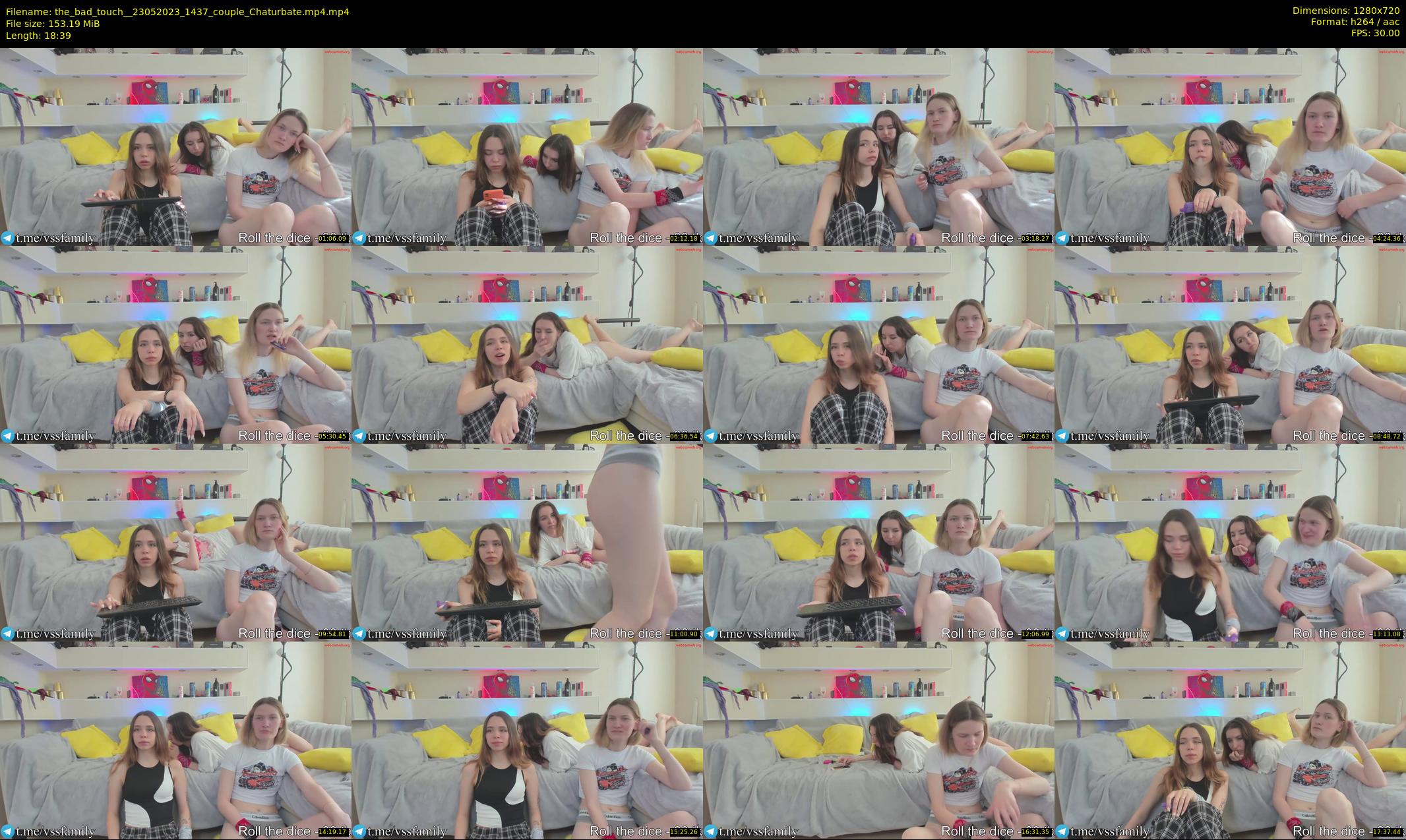 the_bad_touch_ — 19 minute Chaturbate couple cam show recording, 720p, May 23, 2023