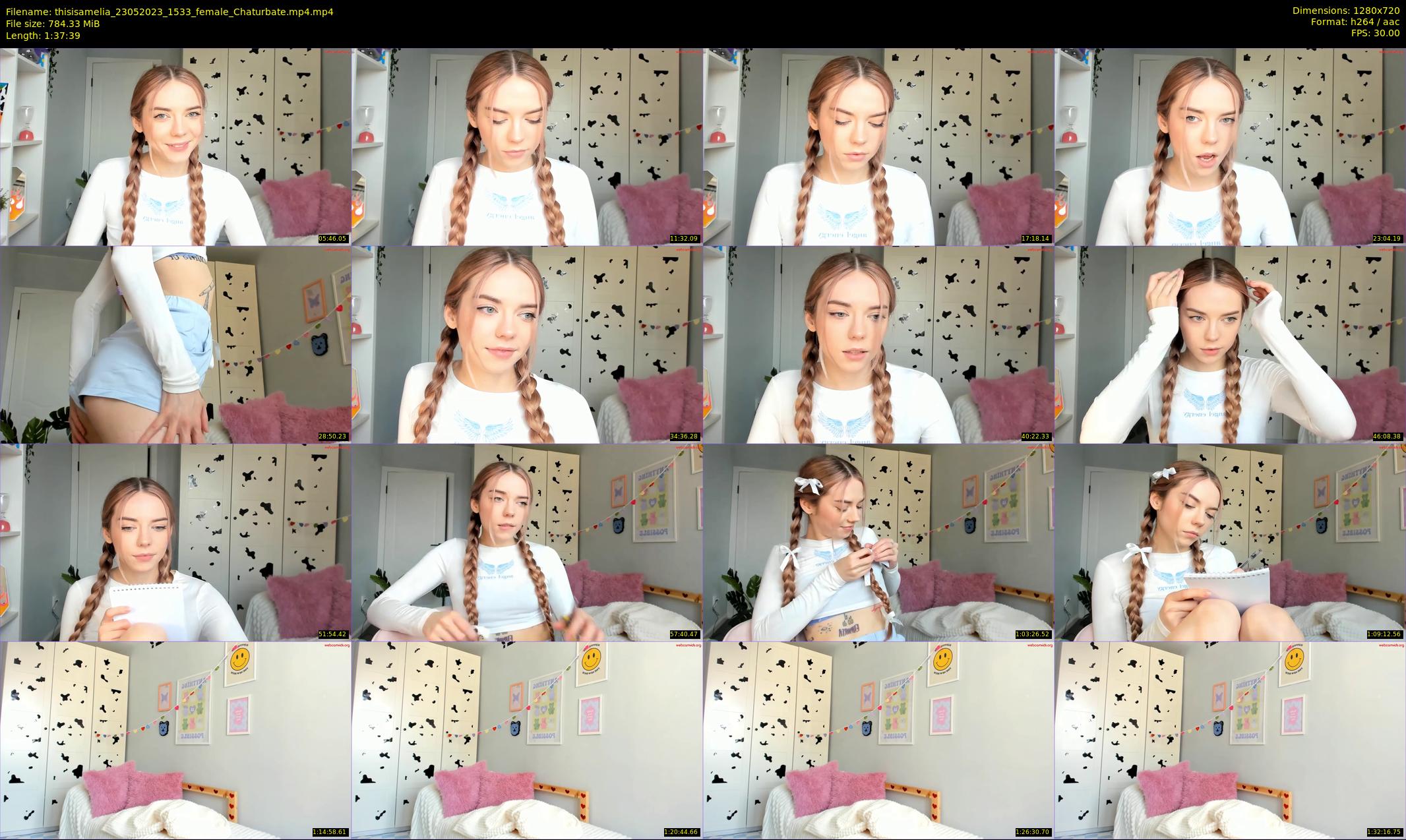 thisisamelia — 98 minute Chaturbate female cam show recording, 720p, May 23, 2023