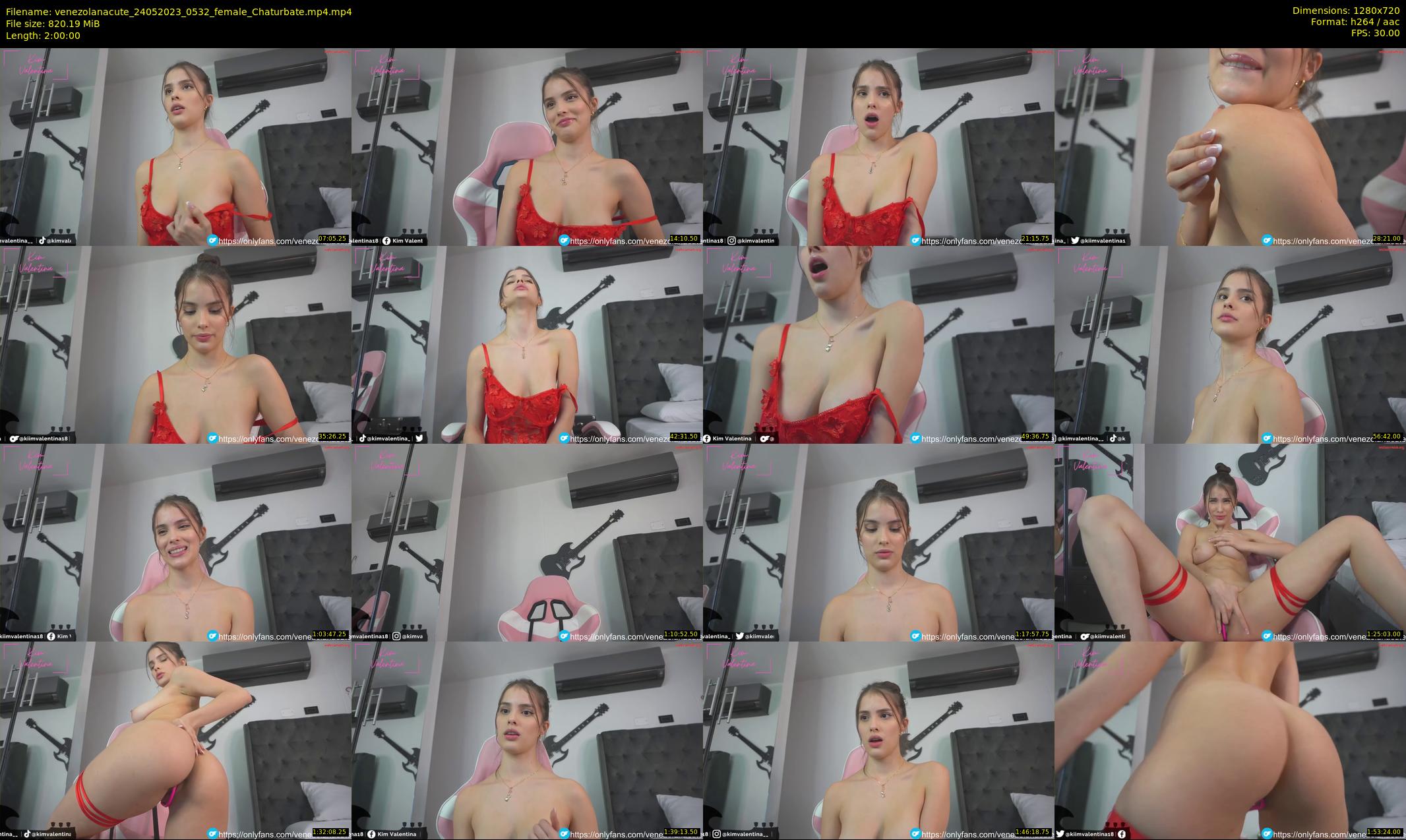venezolanacute — 120 minute Chaturbate female cam show recording, 720p, May 24, 2023