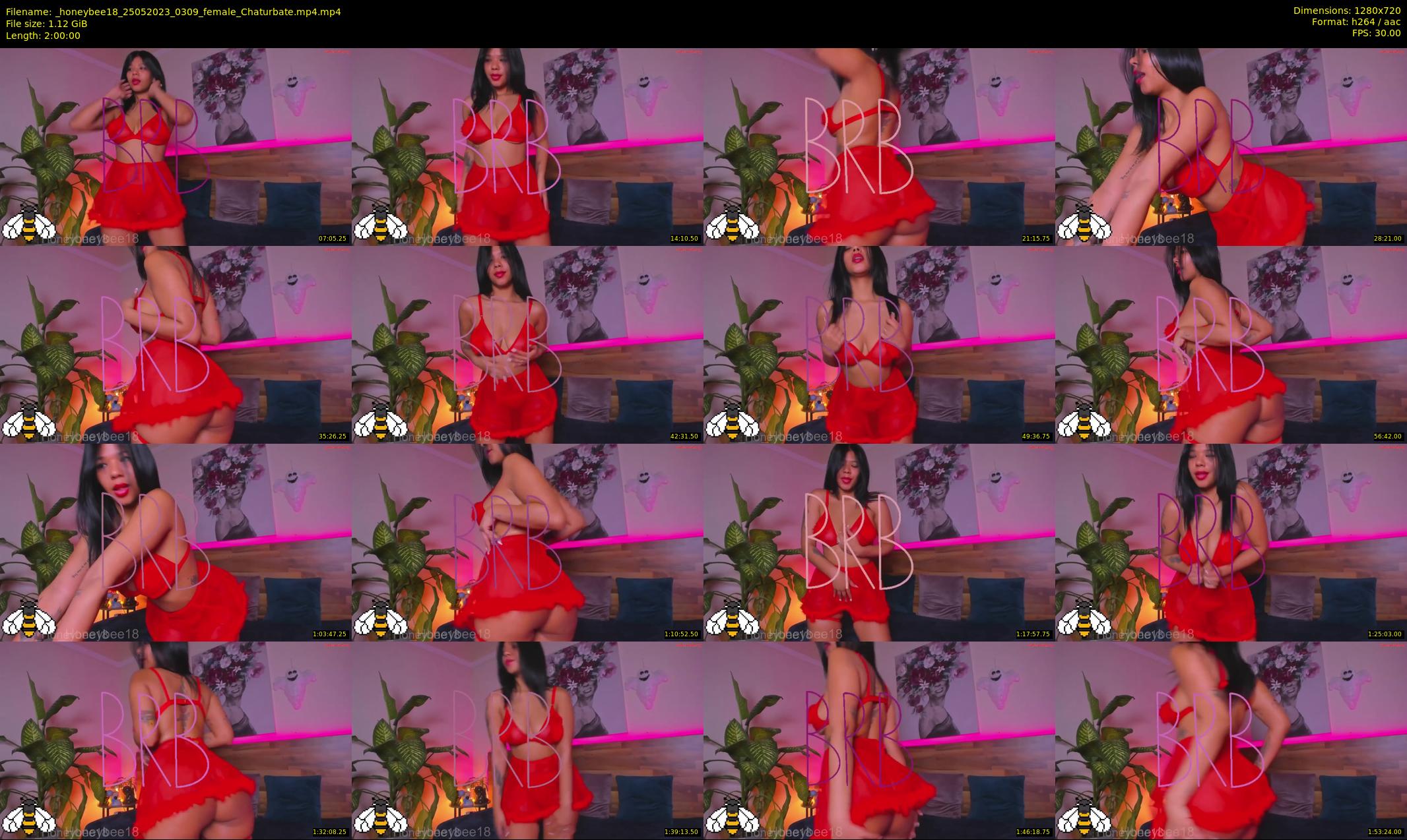 _honeybee18 — 120 minute Chaturbate female cam show recording, 720p, May 25, 2023