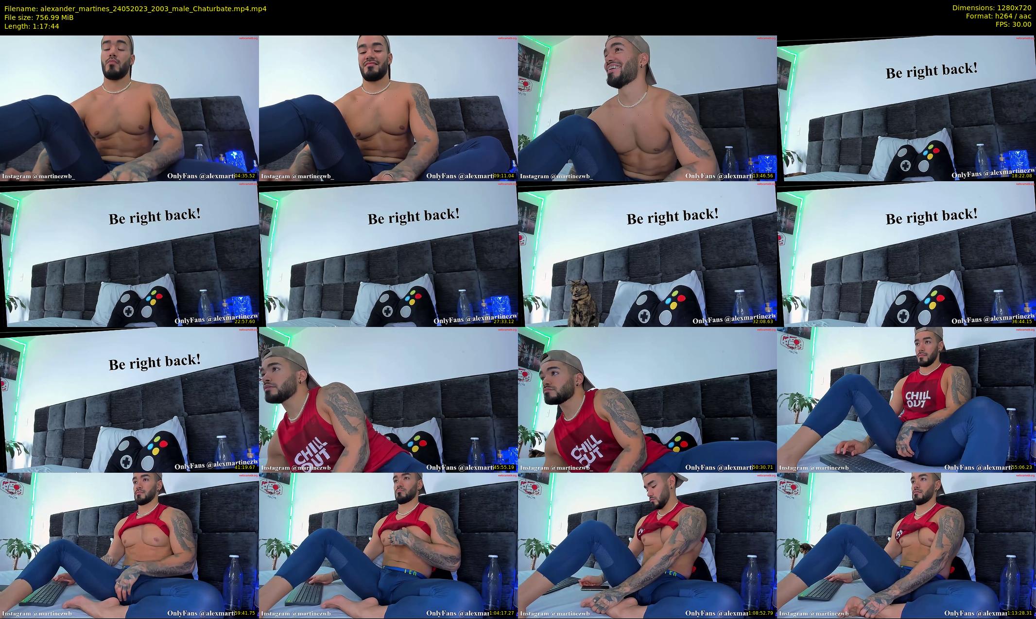 alexander_martines — 78 minute Chaturbate male cam show recording, 720p, May 24, 2023