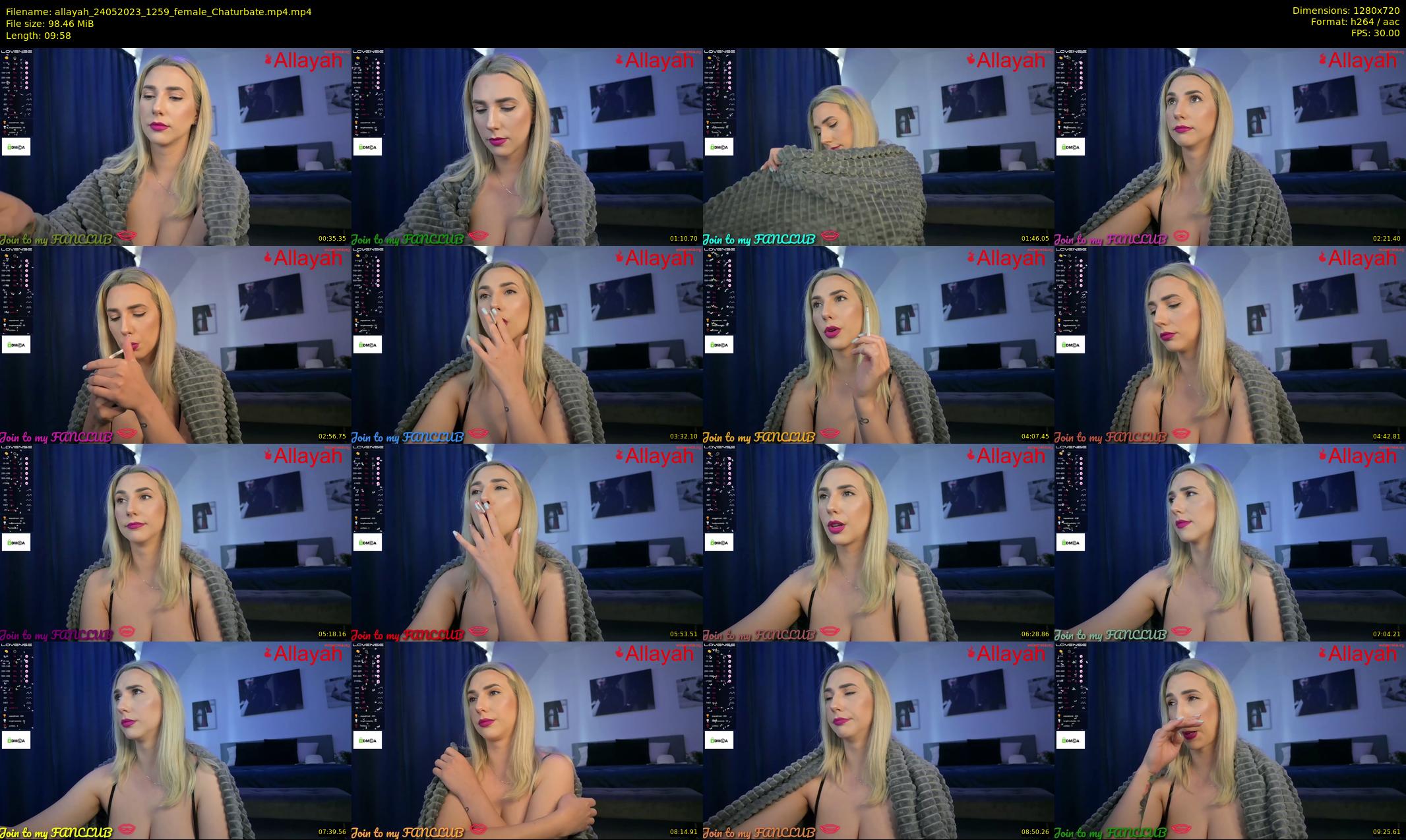 allayah — 10 minute Chaturbate female cam show recording, 720p, May 24, 2023