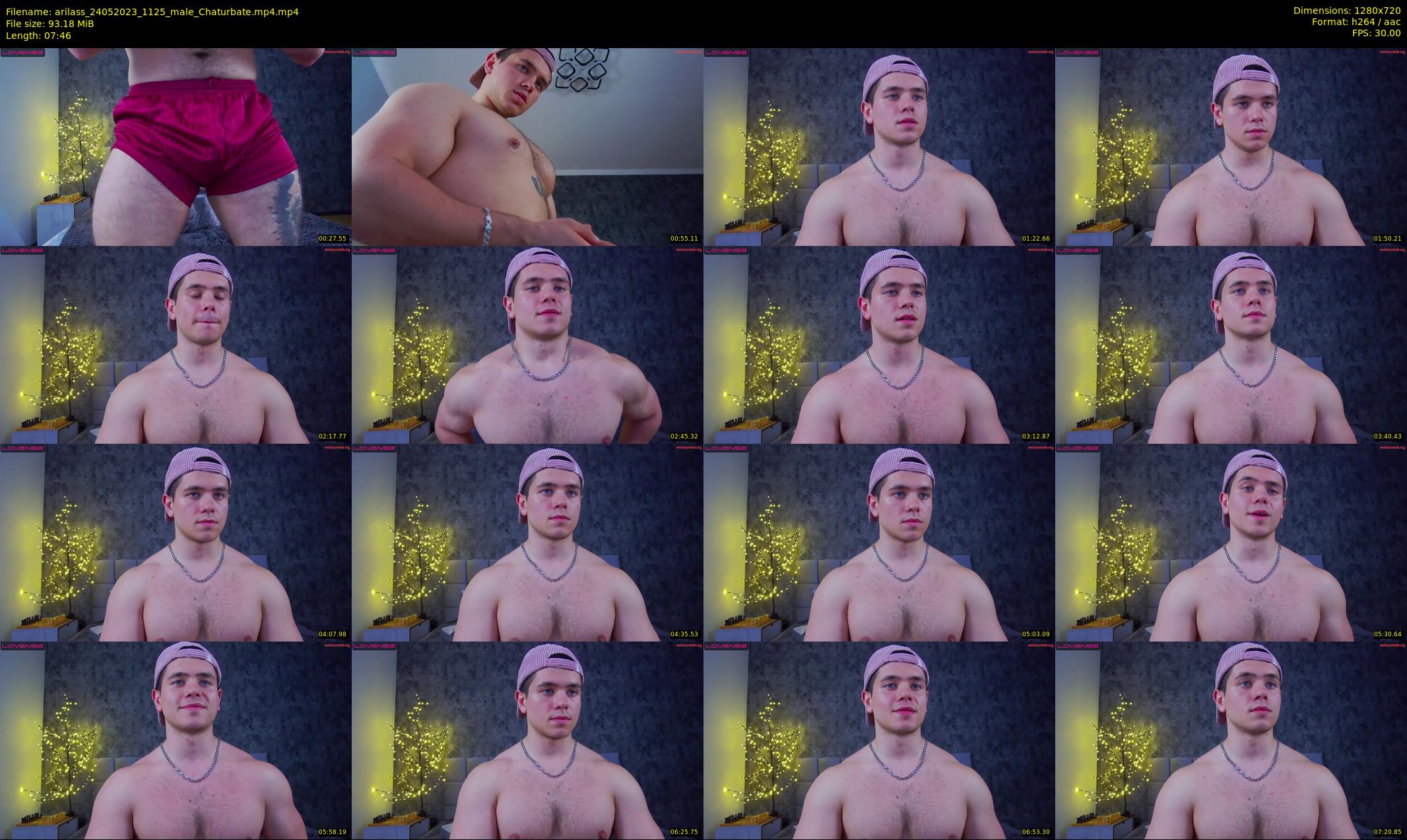arilass — 8 minute Chaturbate male cam show recording, 720p, May 24, 2023
