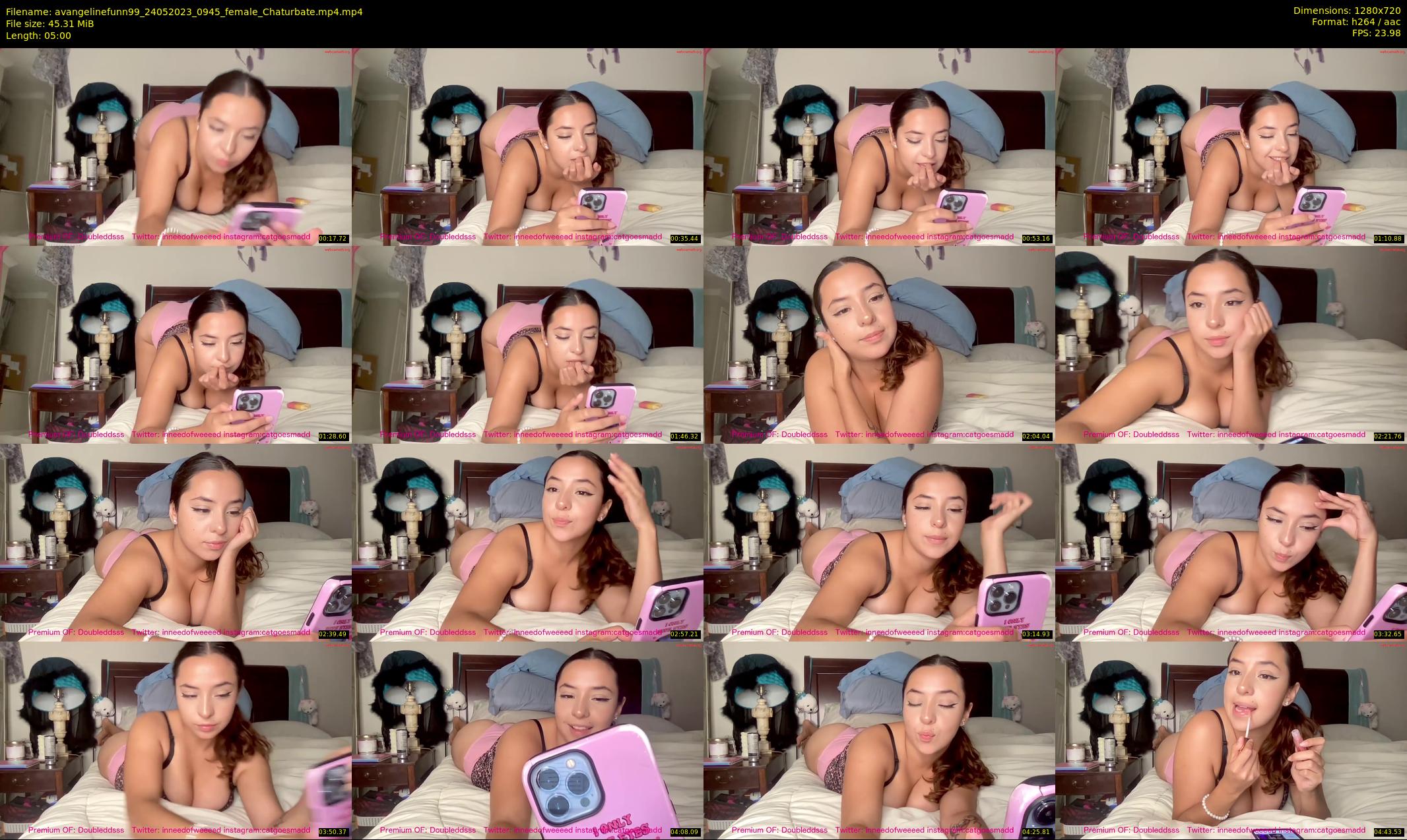 avangelinefunn99 — 5 minute Chaturbate female cam show recording, 720p, May 24, 2023