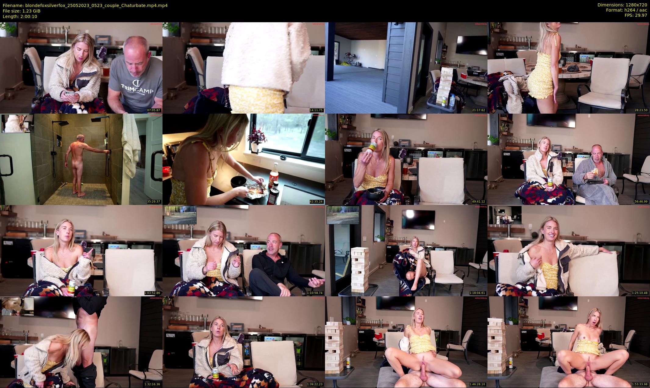 blondefoxsilverfox — 121 minute Chaturbate couple cam show recording, 720p, May 25, 2023