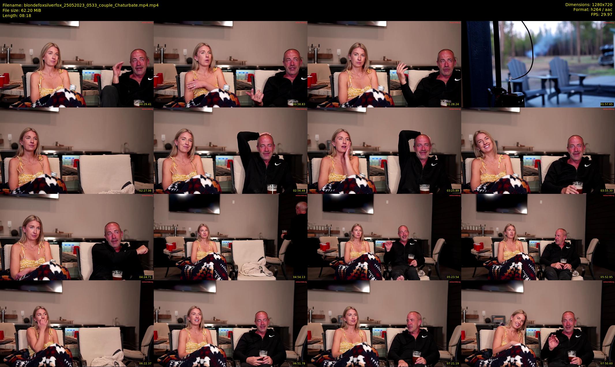 blondefoxsilverfox — 9 minute Chaturbate couple cam show recording, 720p, May 25, 2023