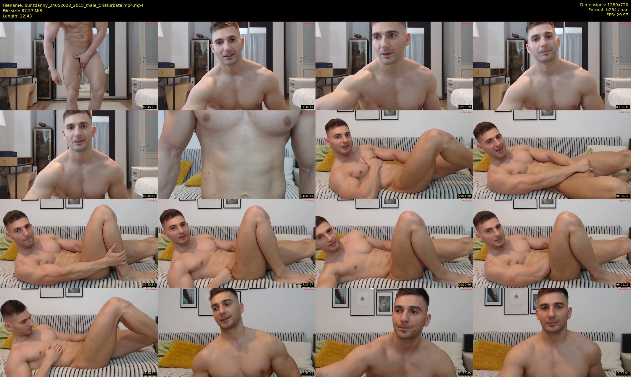 bunzdanny — 13 minute Chaturbate male cam show recording, 720p, May 24, 2023