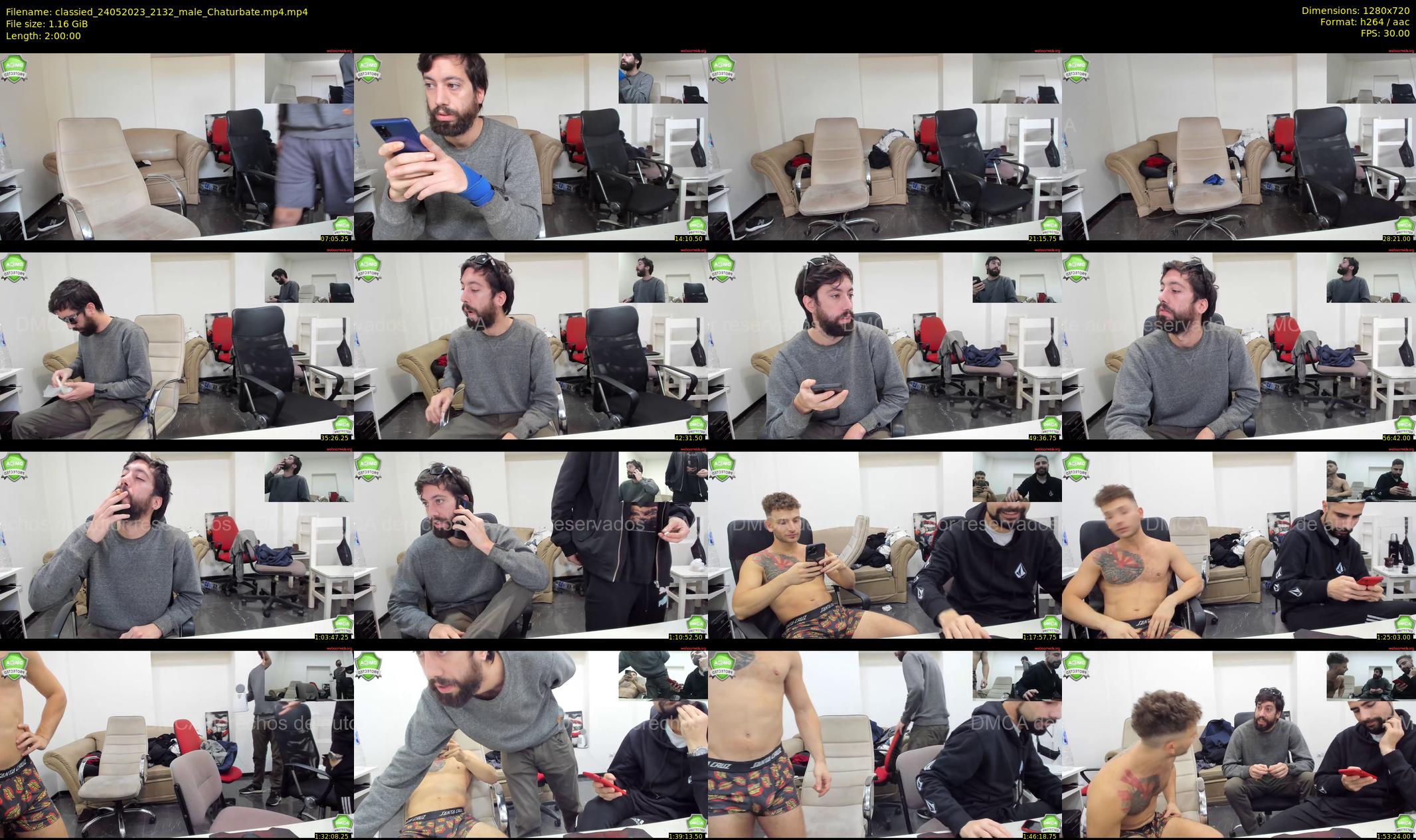 classied — 120 minute Chaturbate male cam show recording, 720p, May 24, 2023