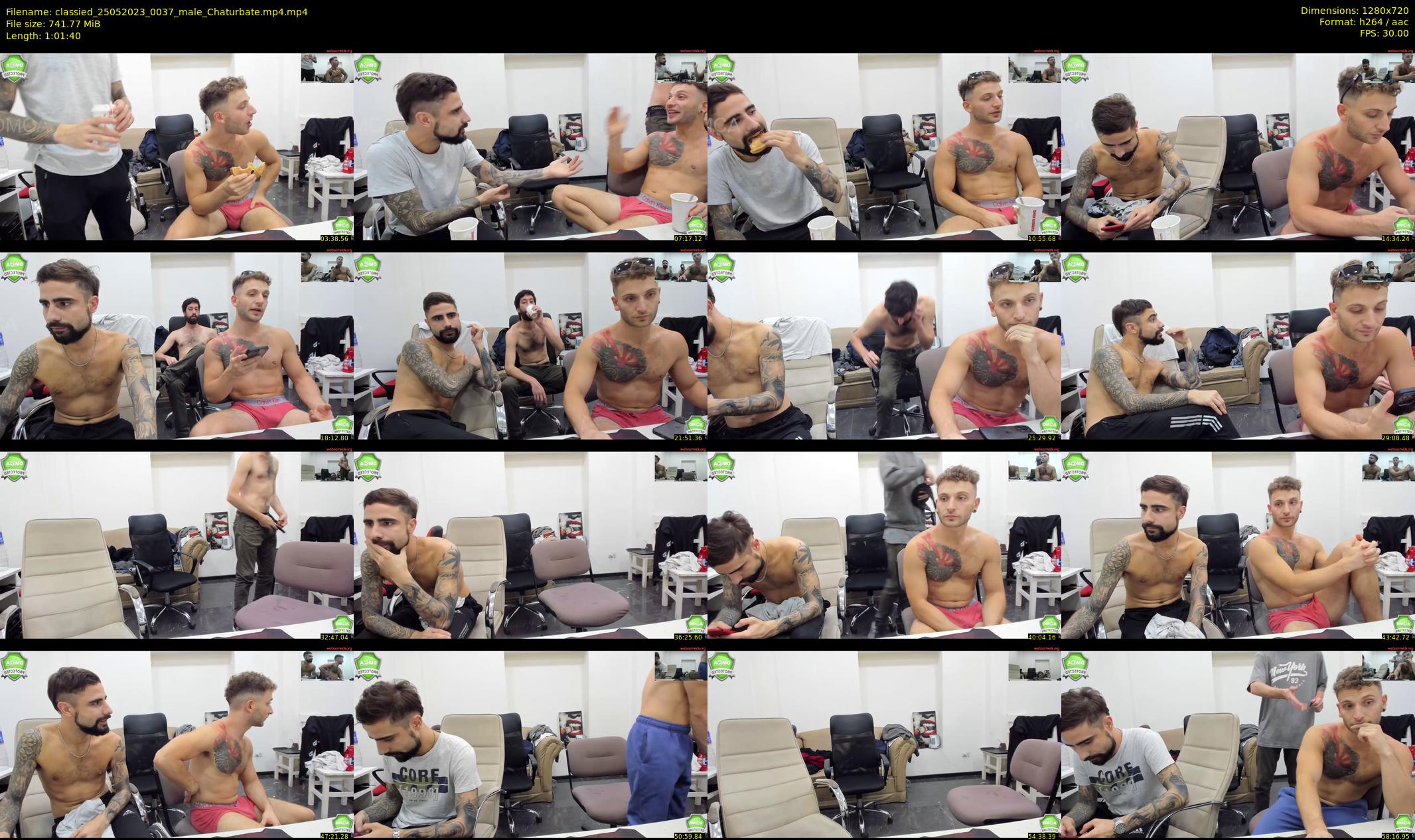 classied — 62 minute Chaturbate male cam show recording, 720p, May 25, 2023
