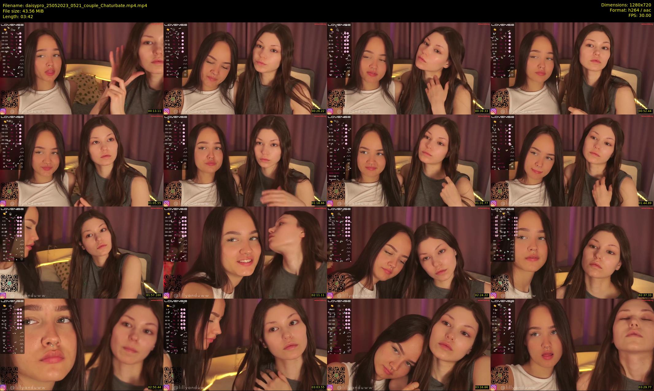 daisypro — 4 minute Chaturbate couple cam show recording, 720p, May 25, 2023