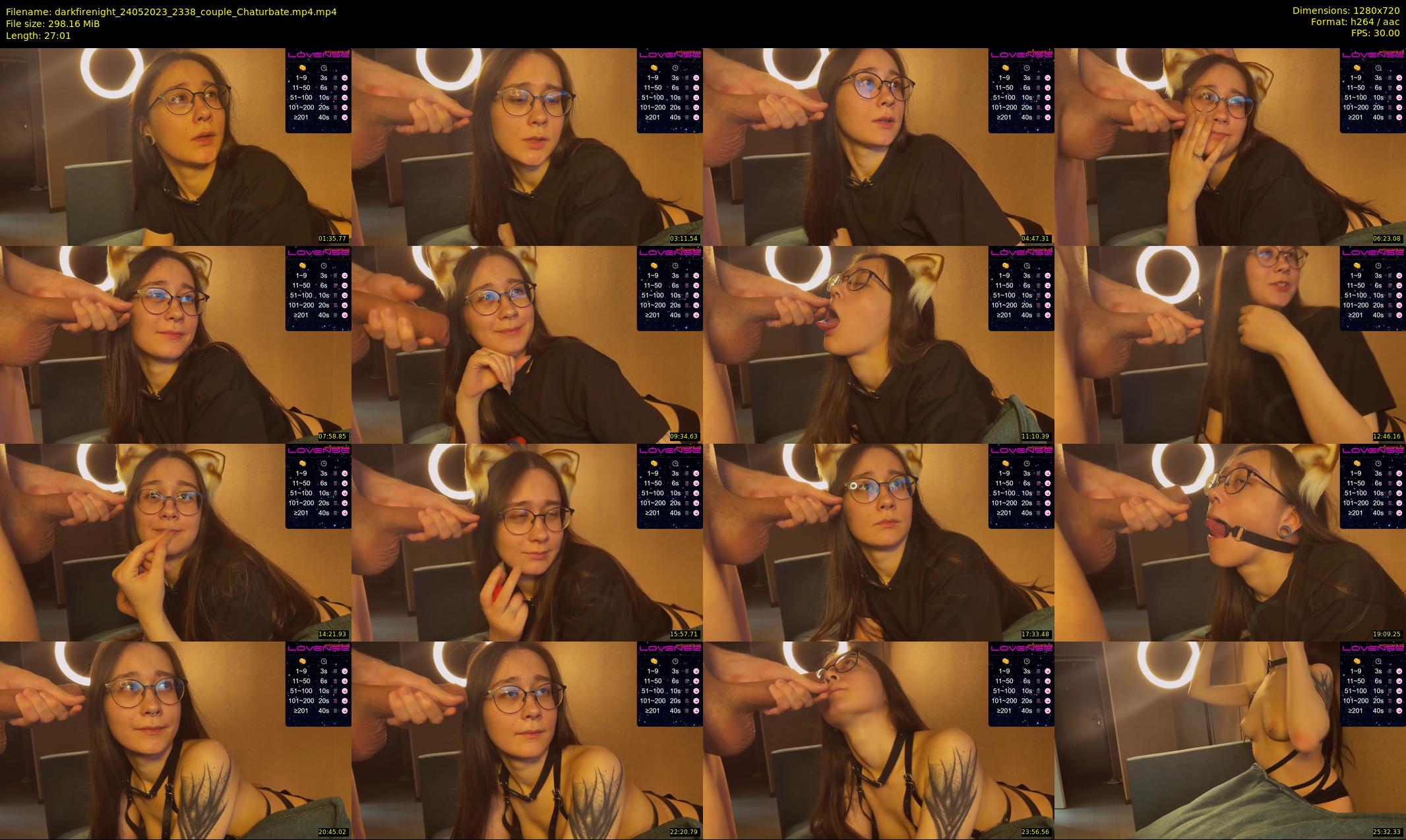 darkfirenight — 28 minute Chaturbate couple cam show recording, 720p, May 24, 2023