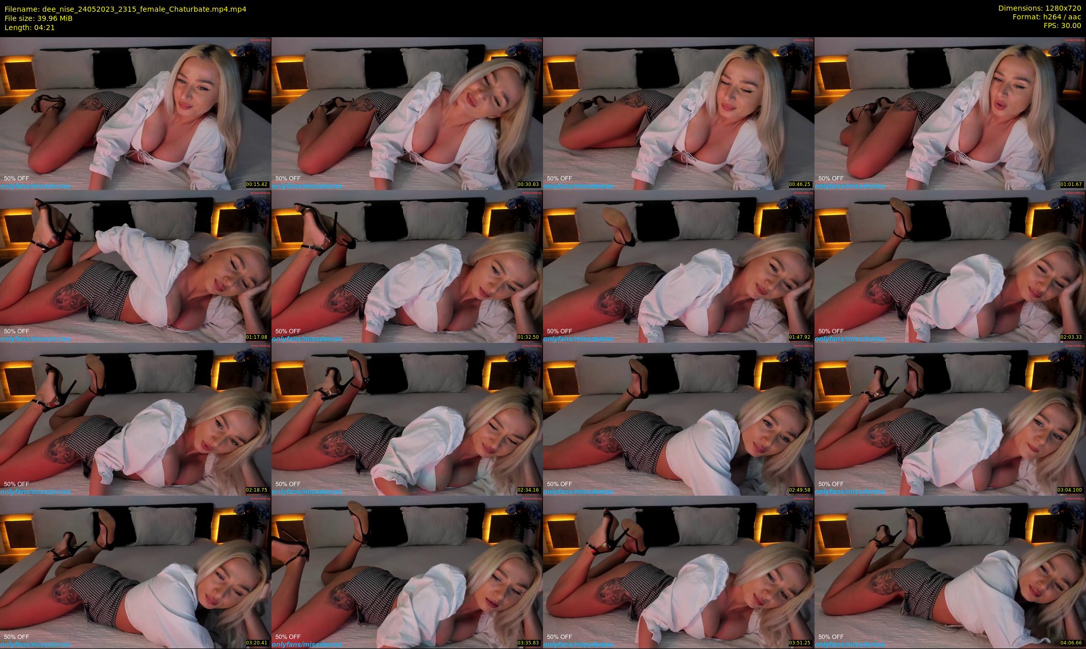 dee_nise — 5 minute Chaturbate female cam show recording, 720p, May 24, 2023