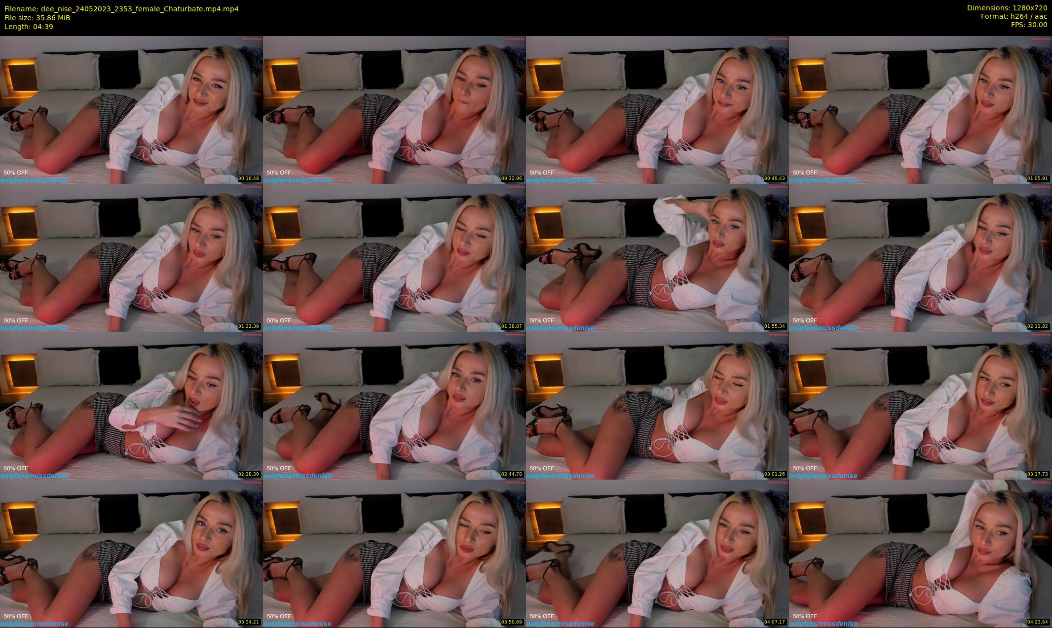 dee_nise — 5 minute Chaturbate female cam show recording, 720p, May 24, 2023