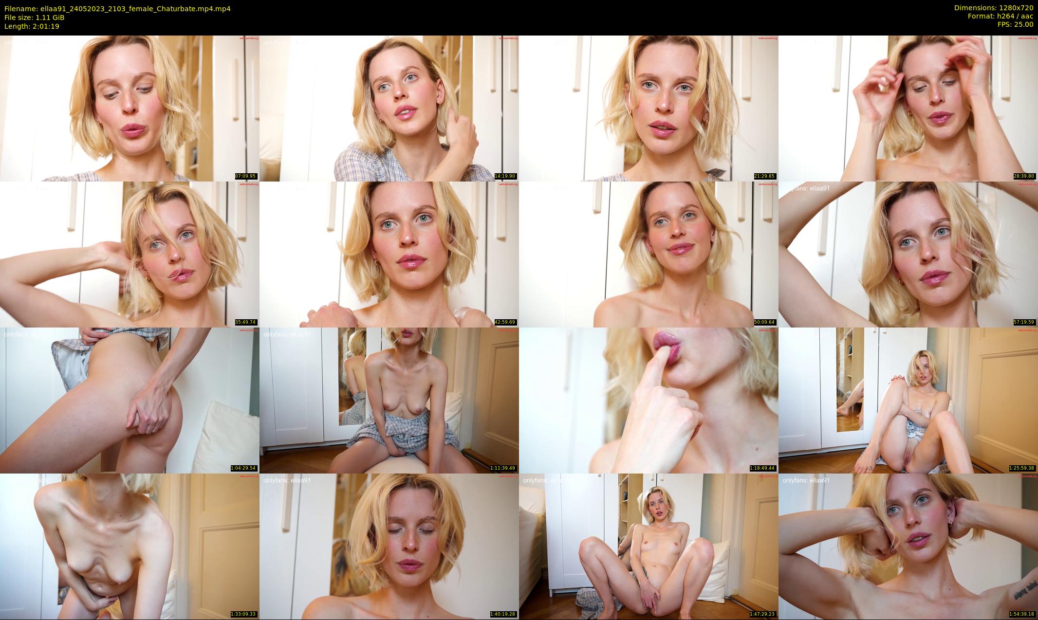 ellaa91 — 122 minute Chaturbate female cam show recording, 720p, May 24, 2023
