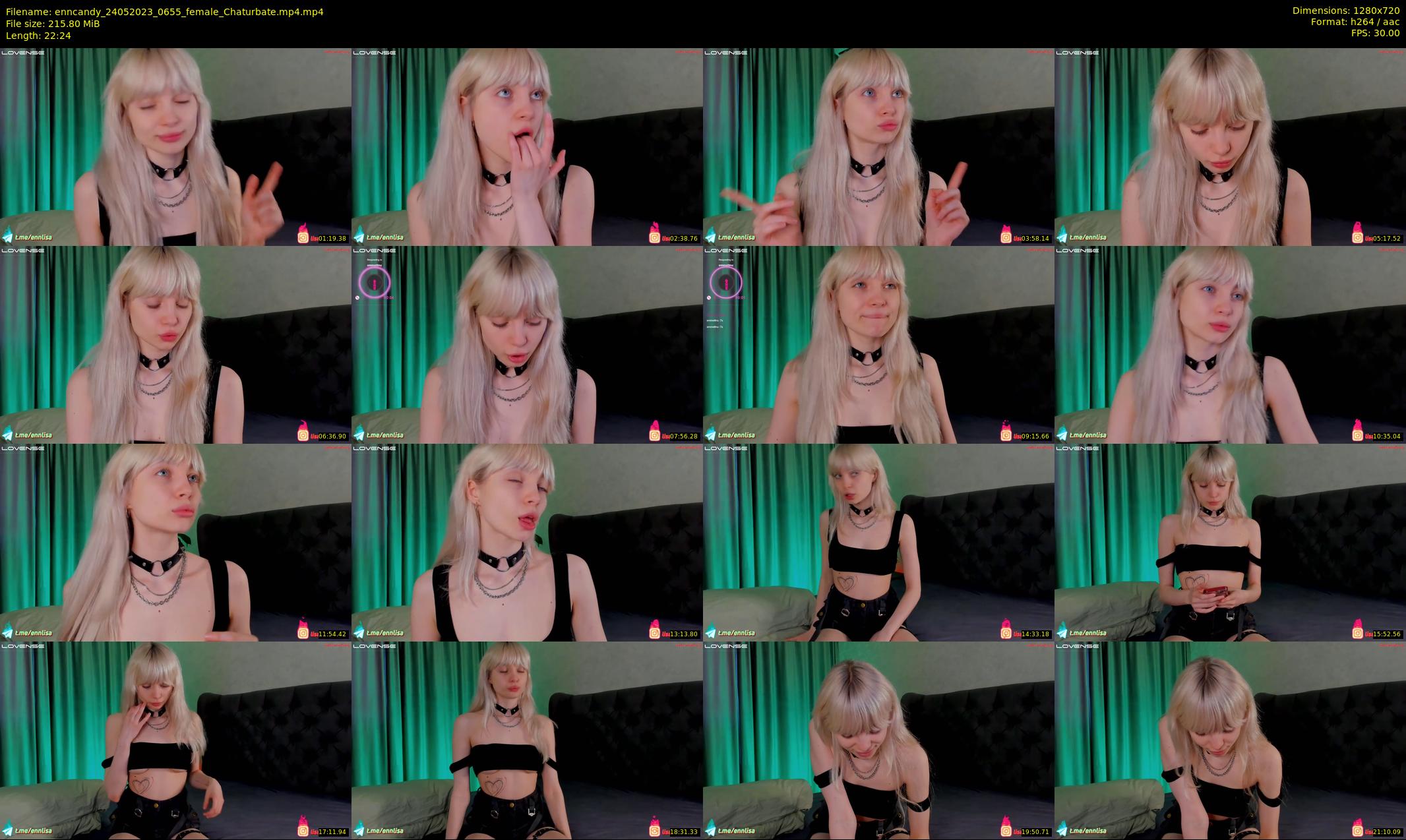 enncandy — 23 minute Chaturbate female cam show recording, 720p, May 24, 2023