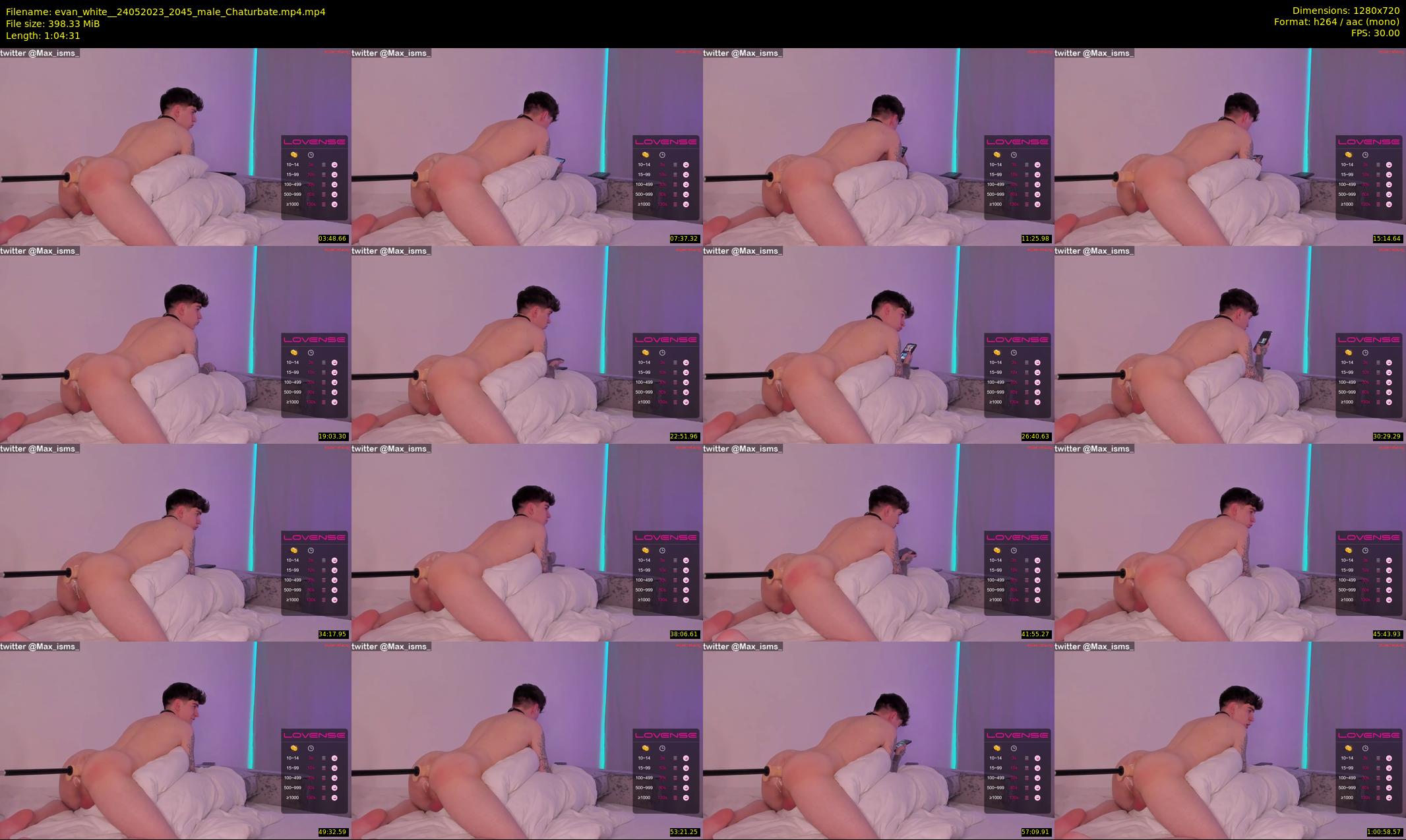 evan_white_ — 65 minute Chaturbate male cam show recording, 720p, May 24, 2023