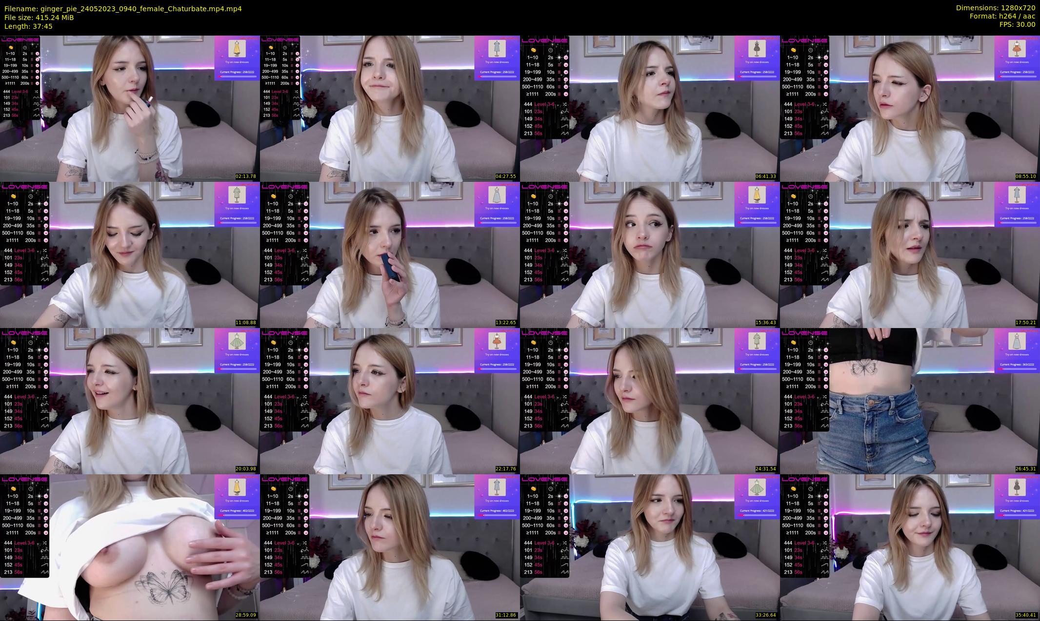 ginger_pie — 38 minute Chaturbate female cam show recording, 720p, May 24, 2023