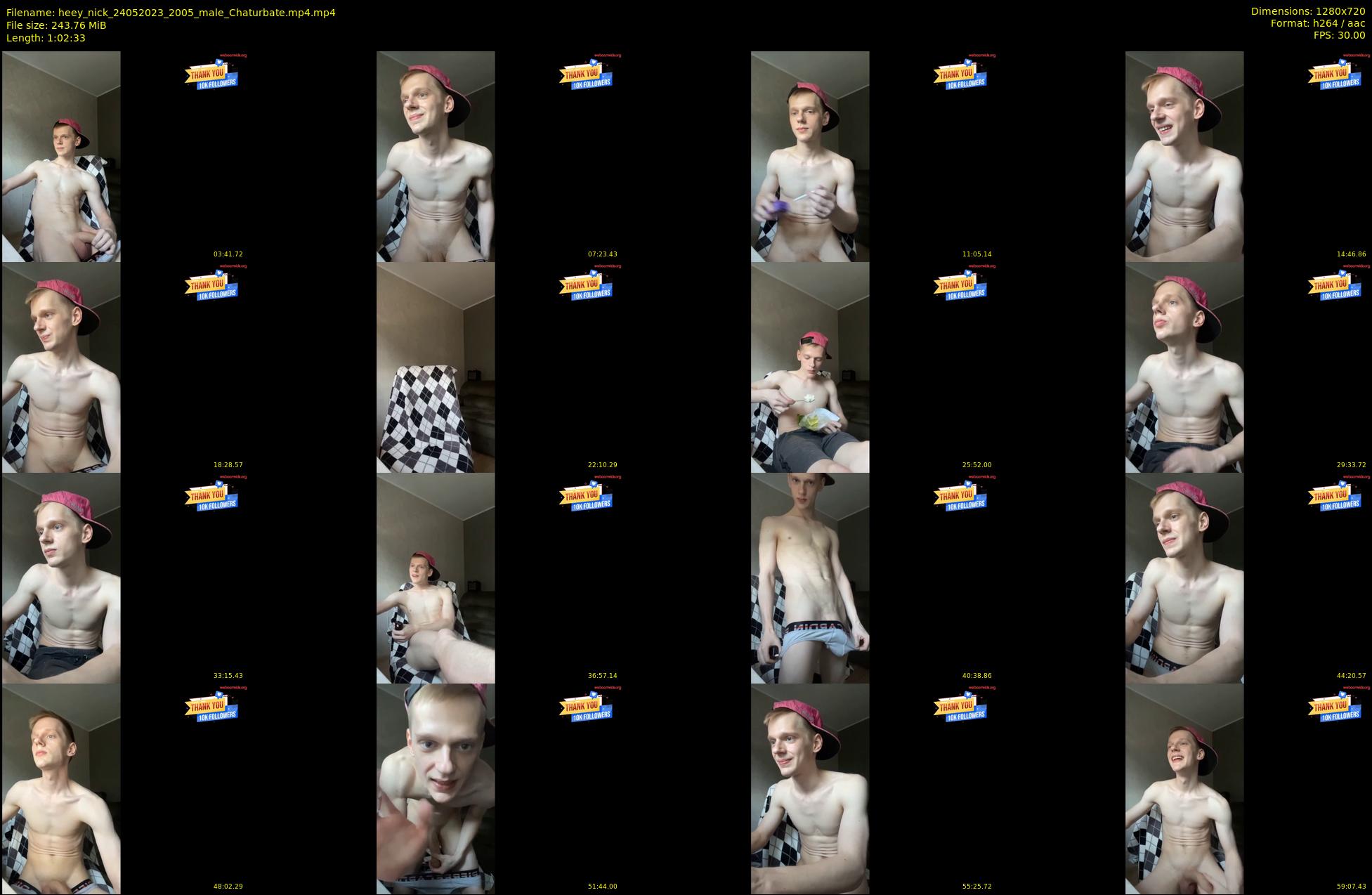 heey_nick — 63 minute Chaturbate male cam show recording, 720p, May 24, 2023