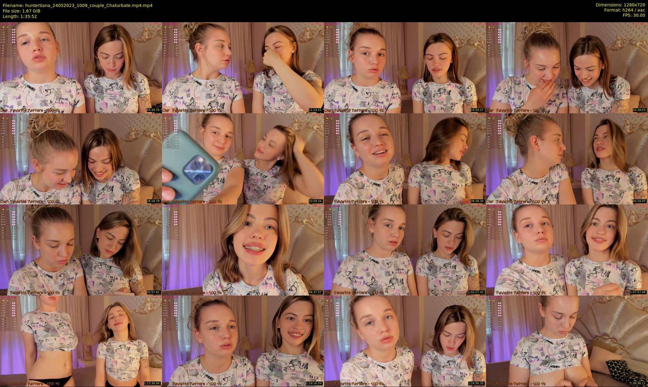 huntertiana — 96 minute Chaturbate female cam show recording, 720p, May 24, 2023