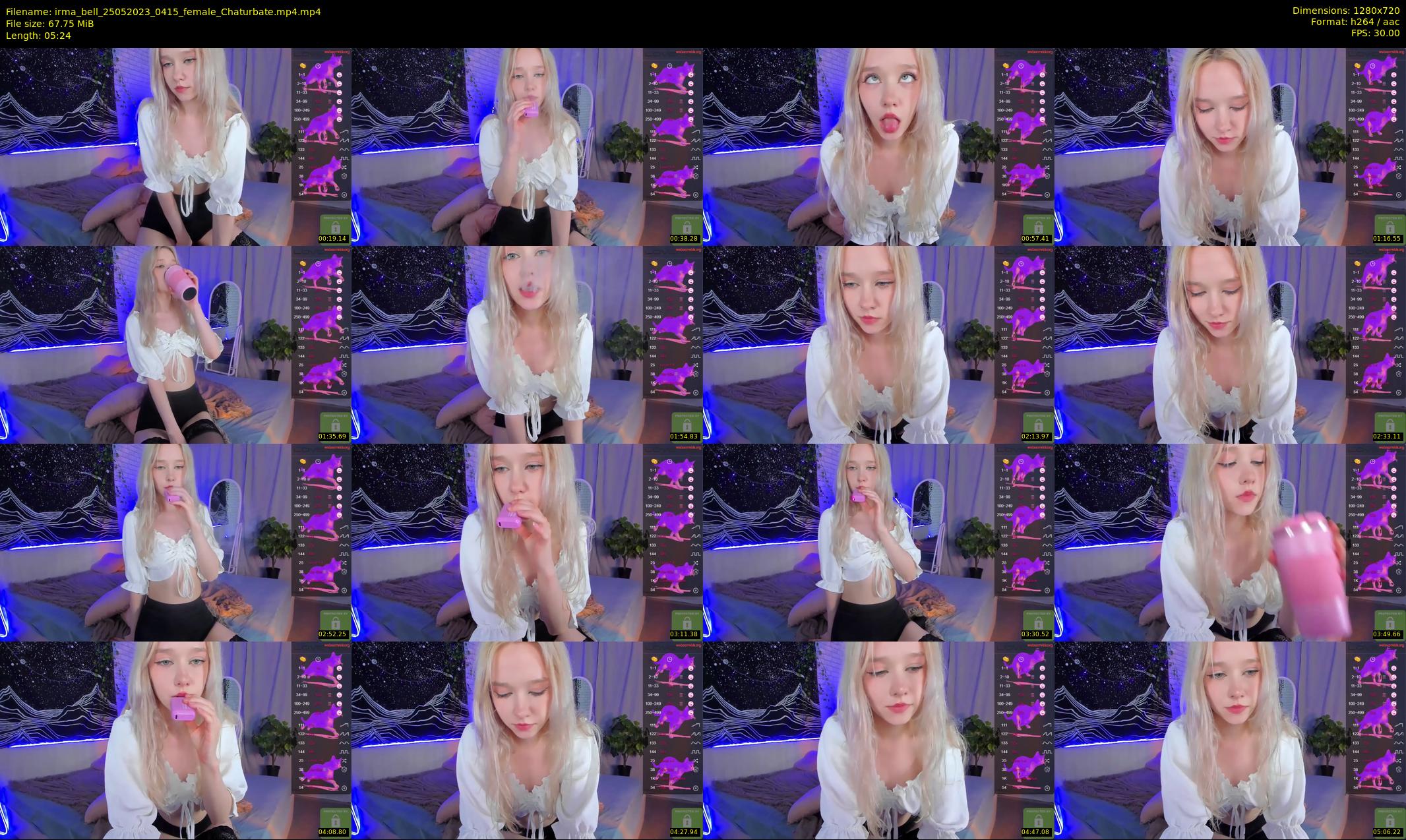 irma_bell — 6 minute Chaturbate female cam show recording, 720p, May 25, 2023