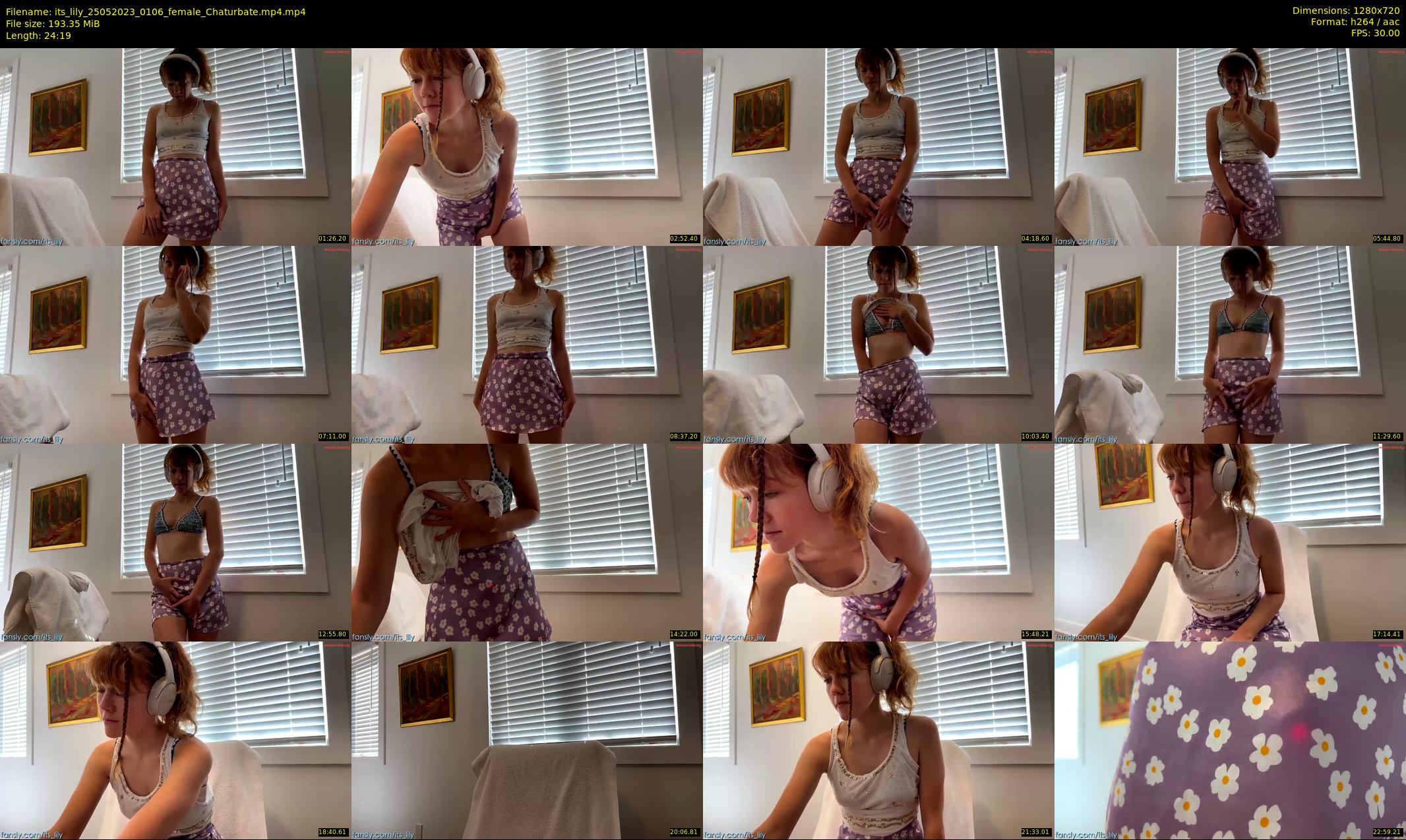 its_lily — 25 minute Chaturbate female cam show recording, 720p, May 25, 2023