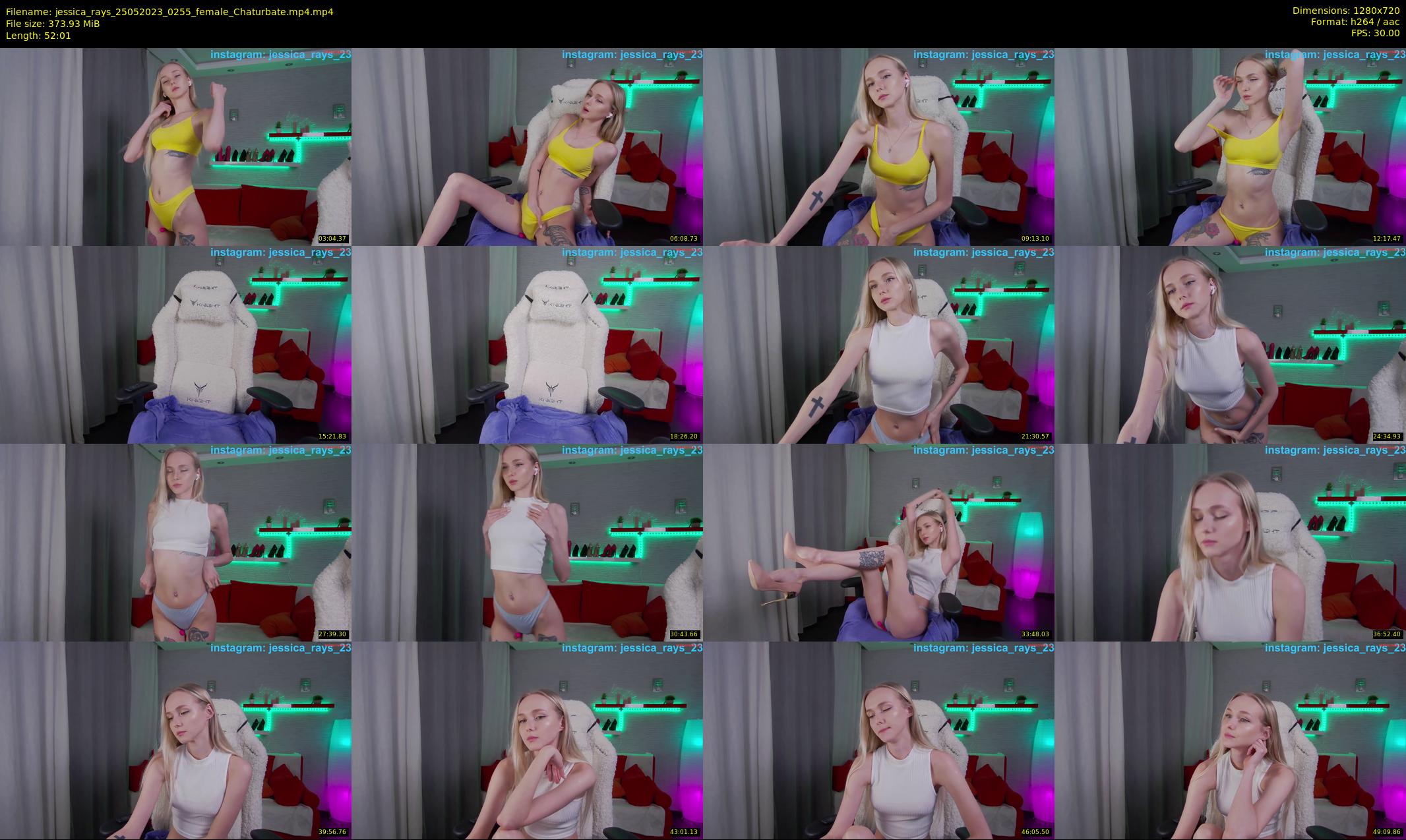 jessica_rays — 53 minute Chaturbate couple cam show recording, 720p, May 25, 2023