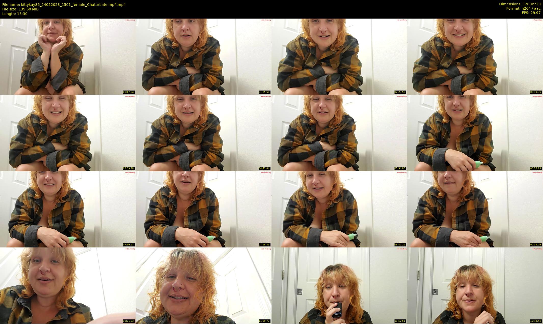 kittykay86 — 14 minute Chaturbate female cam show recording, 720p, May 24, 2023